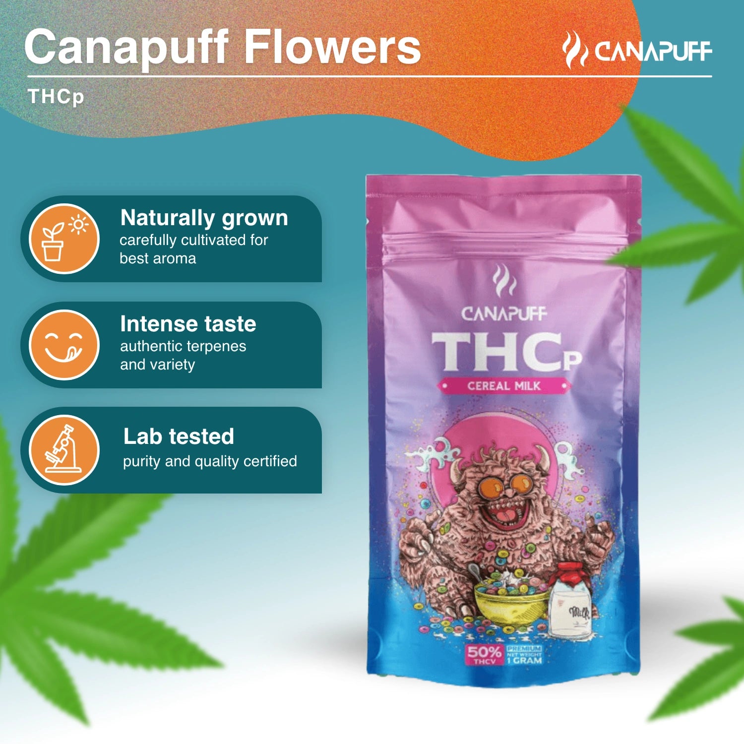 CEREAL MILK 50% - THCp Blüten - CanaPuff