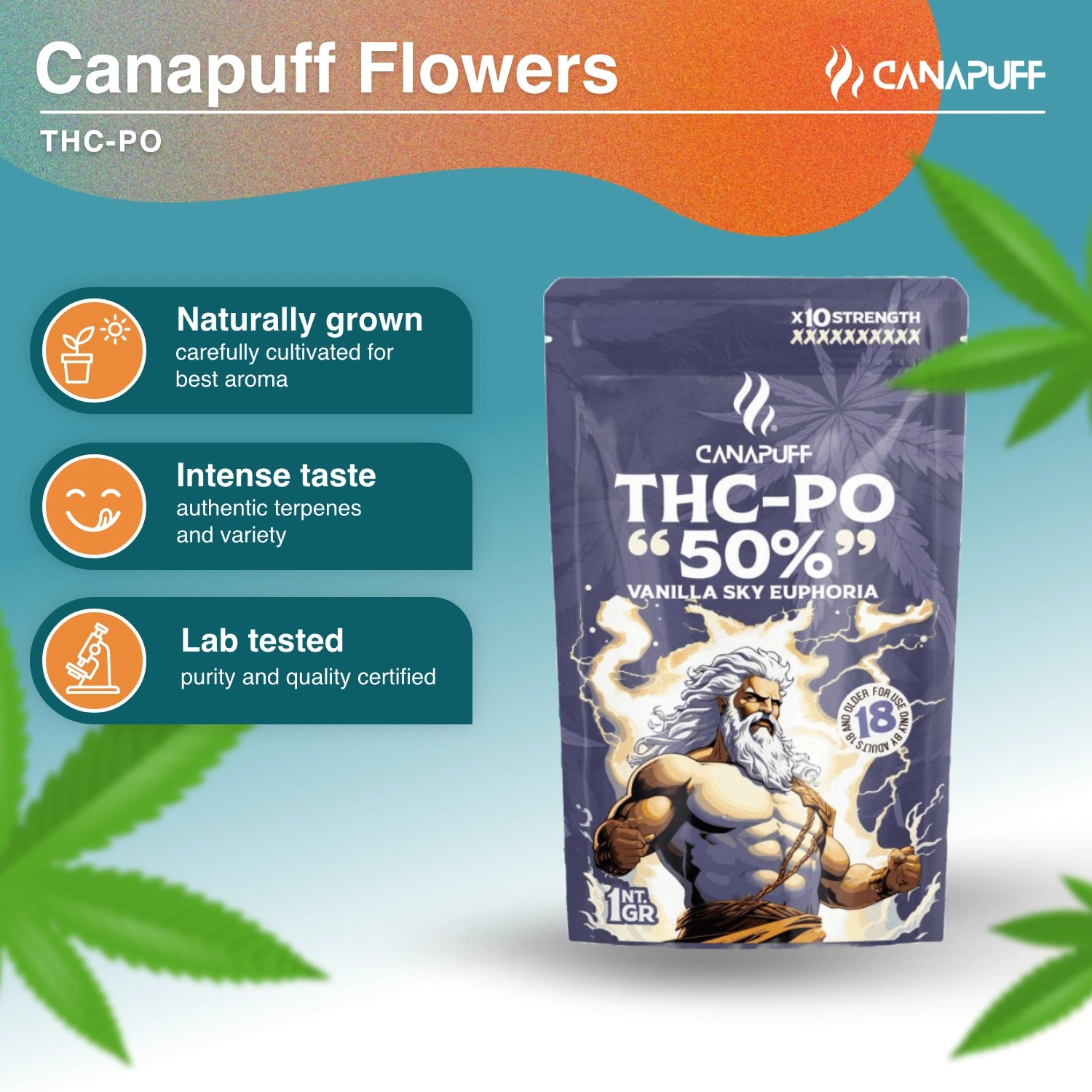 Vanilla Sky Euphoria 50% - THC-PO Blüten - Canapuff