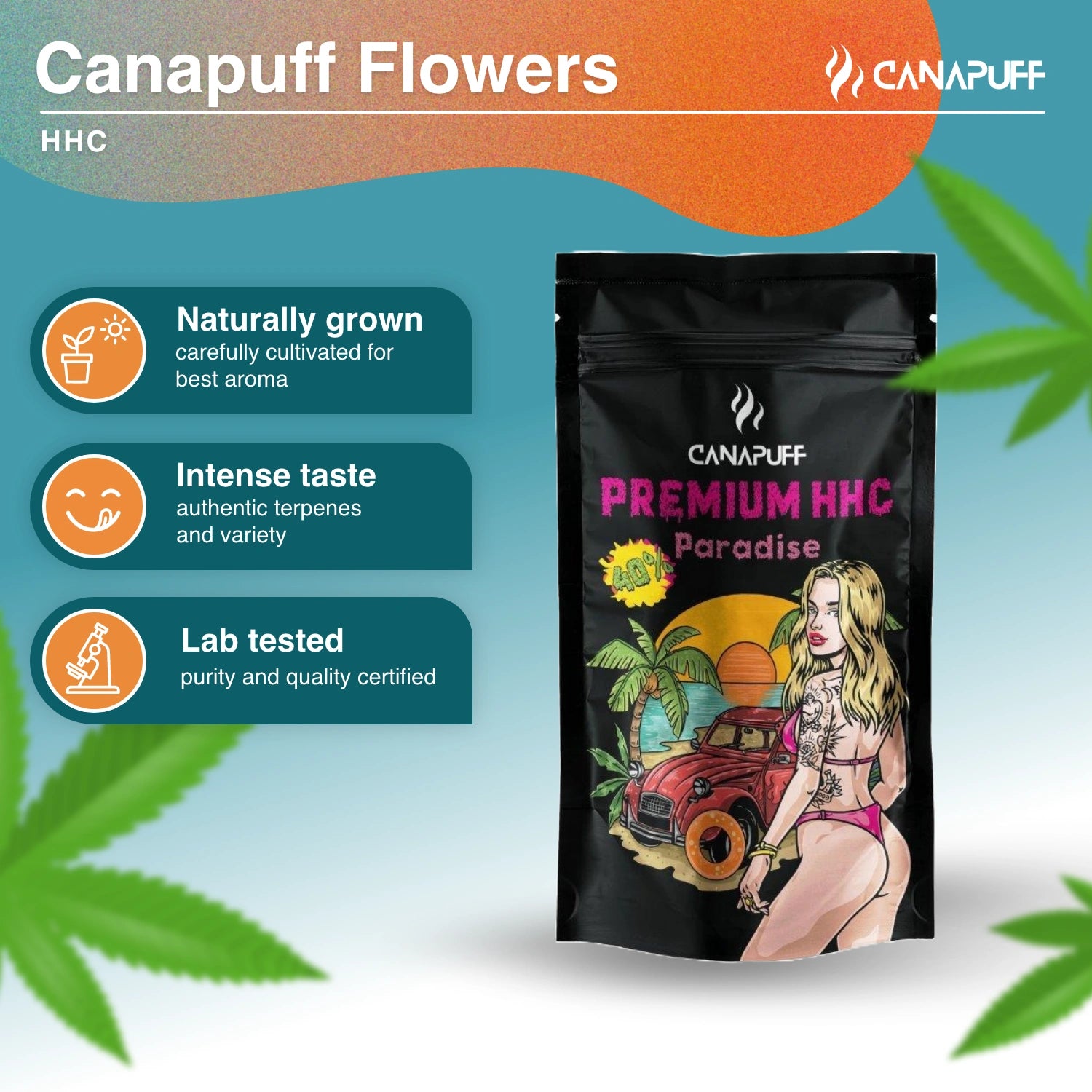 Paradise 40% - Premium HHC Blüten - CanaPuff