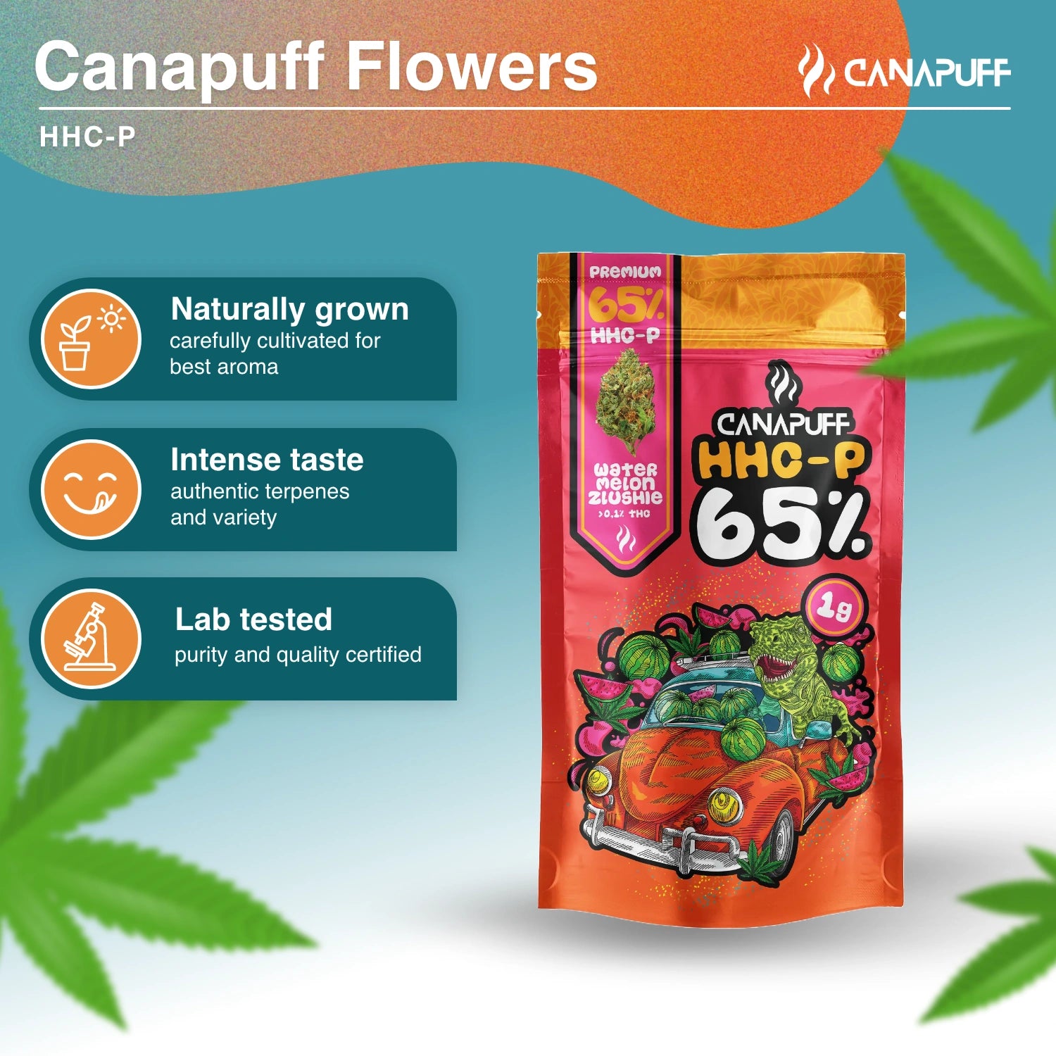 WASSERMELONEN ZLUSHIE 65% - HHC-P Blüten - CanaPuff
