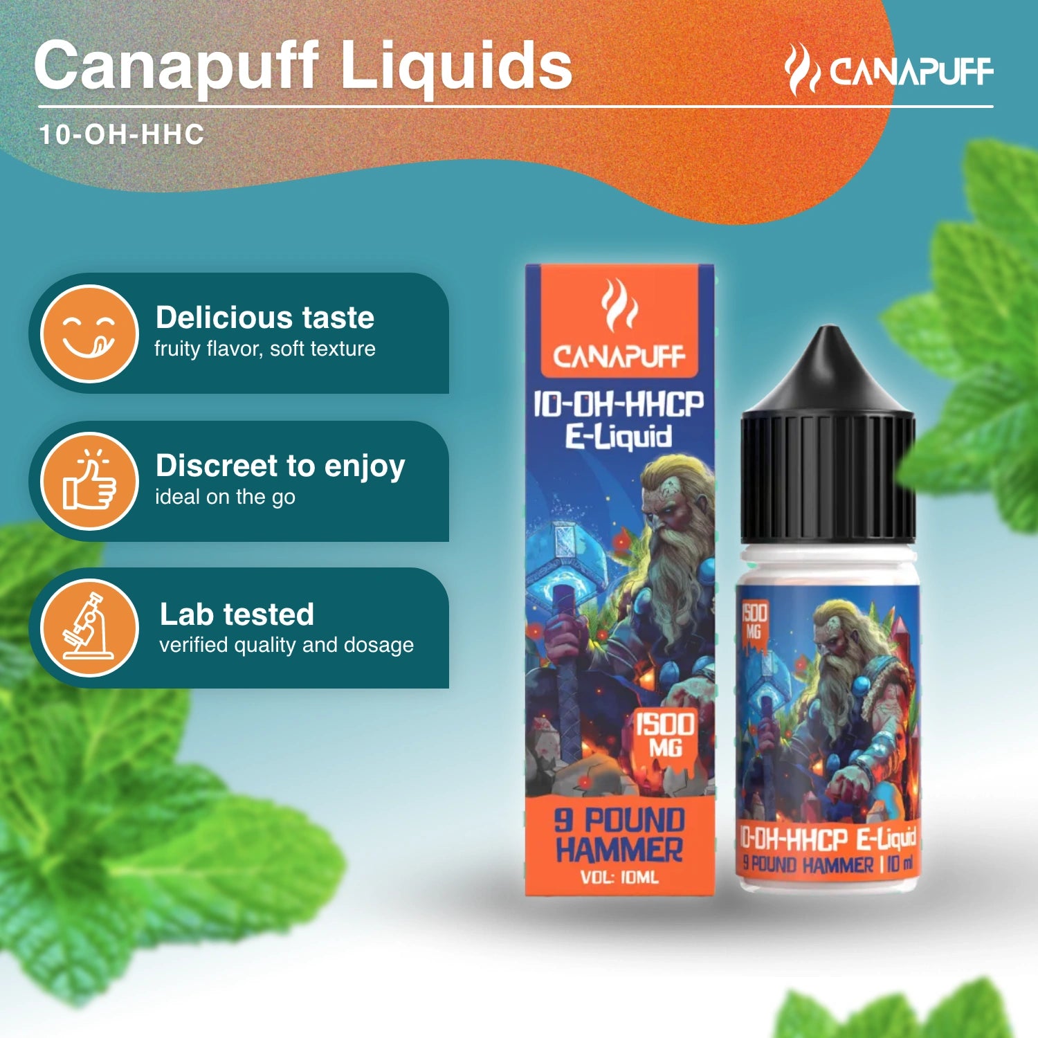 10-OH-HHCP Liquid 1.500mg - 9 Pound Hammer - Canapuff