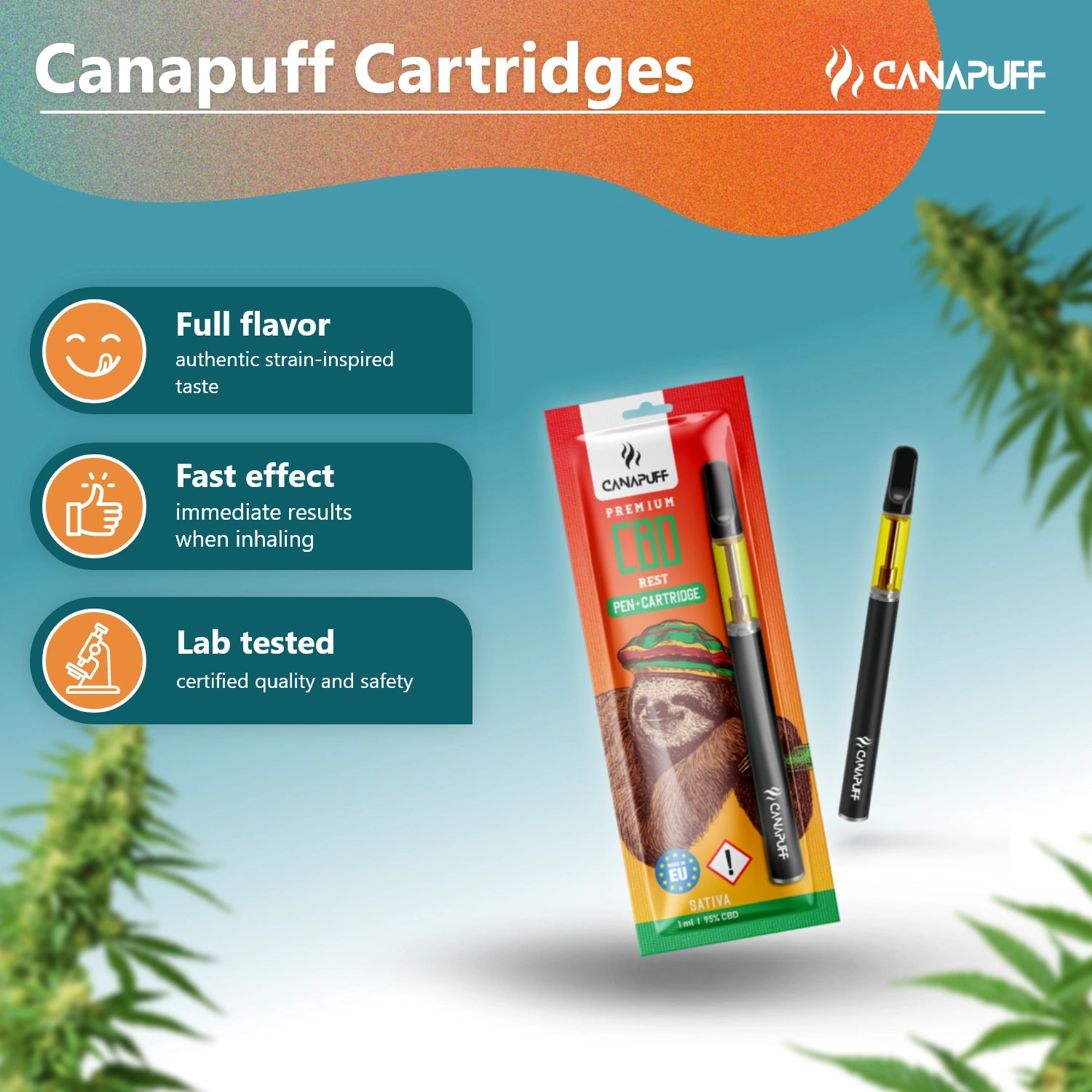 Canapuff - Rest - CBD 95% - Pen+Kartusche