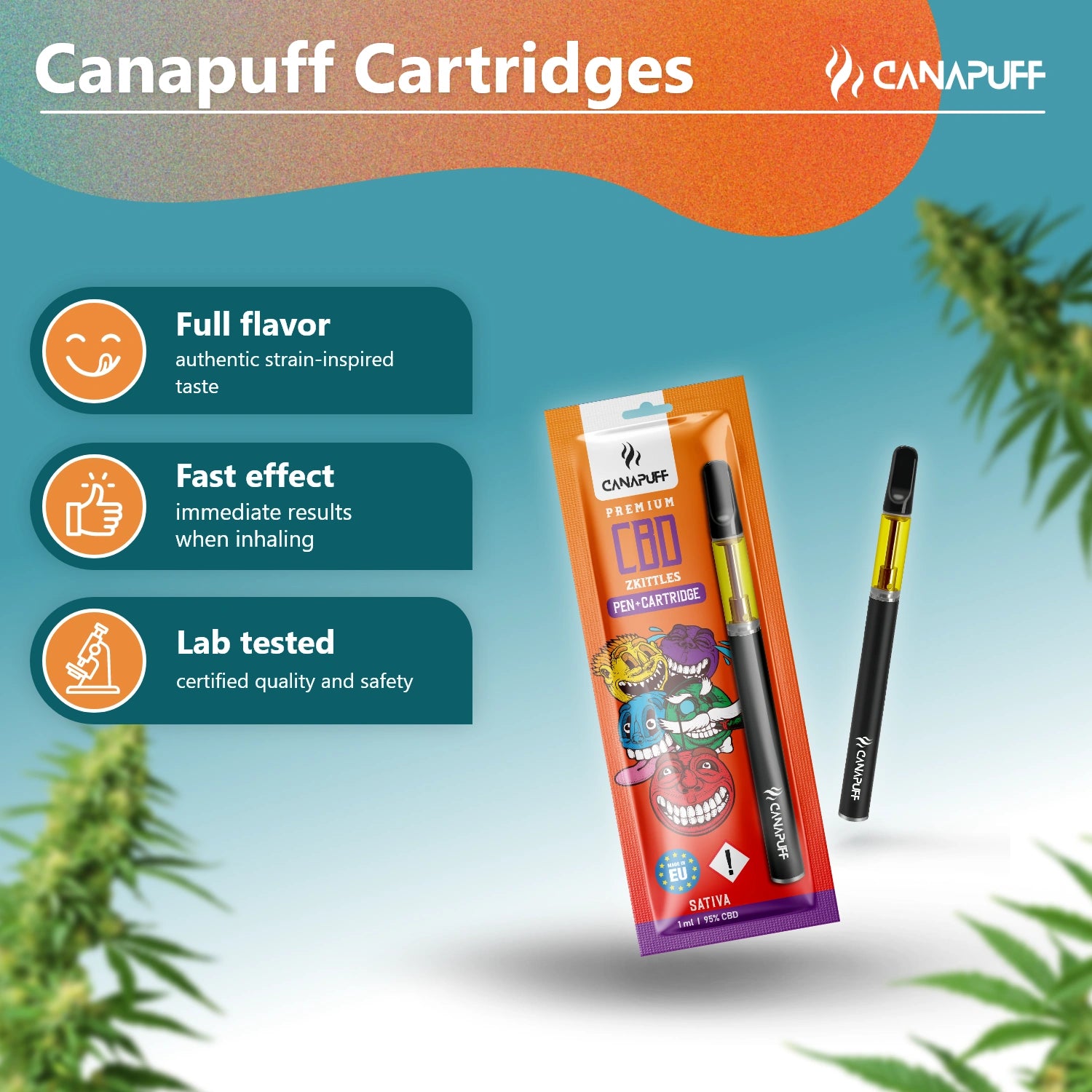 Canapuff - Zkittles - CBD 95% - Pen+Kartusche