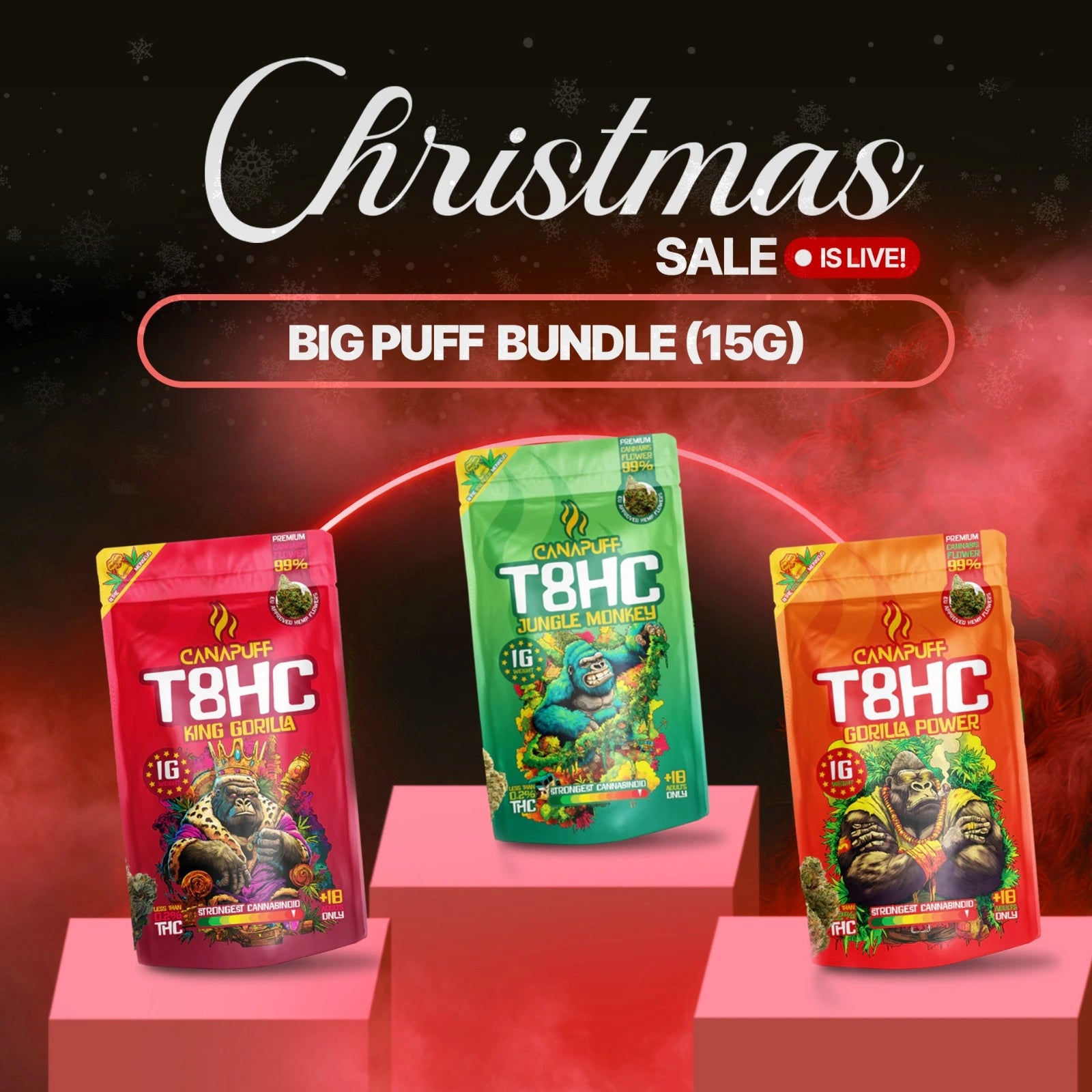 Großer puff T8HC Blüten Bundle (15g)