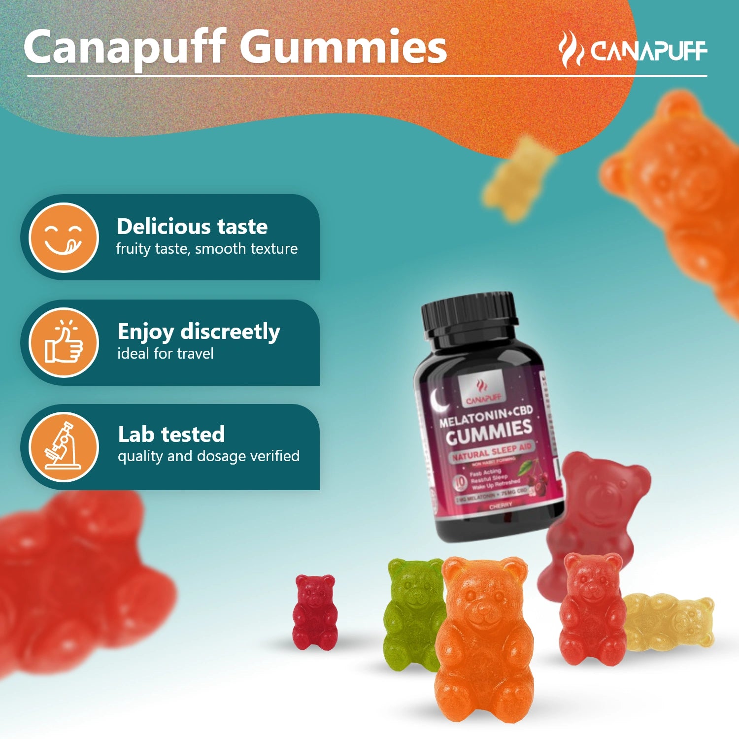 Melatonin+CBD Gummibärchen - Cherry