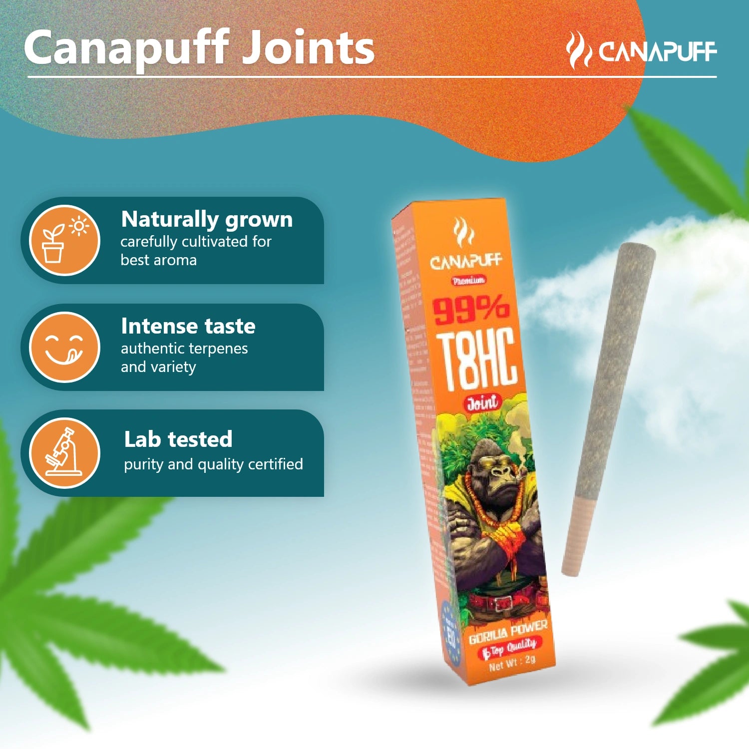 Gorilla Power 99% T8HC - Joint 2g - Canapuff