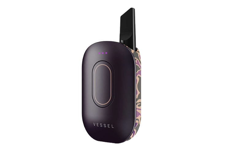 Purple camo vaporizer charging dock
