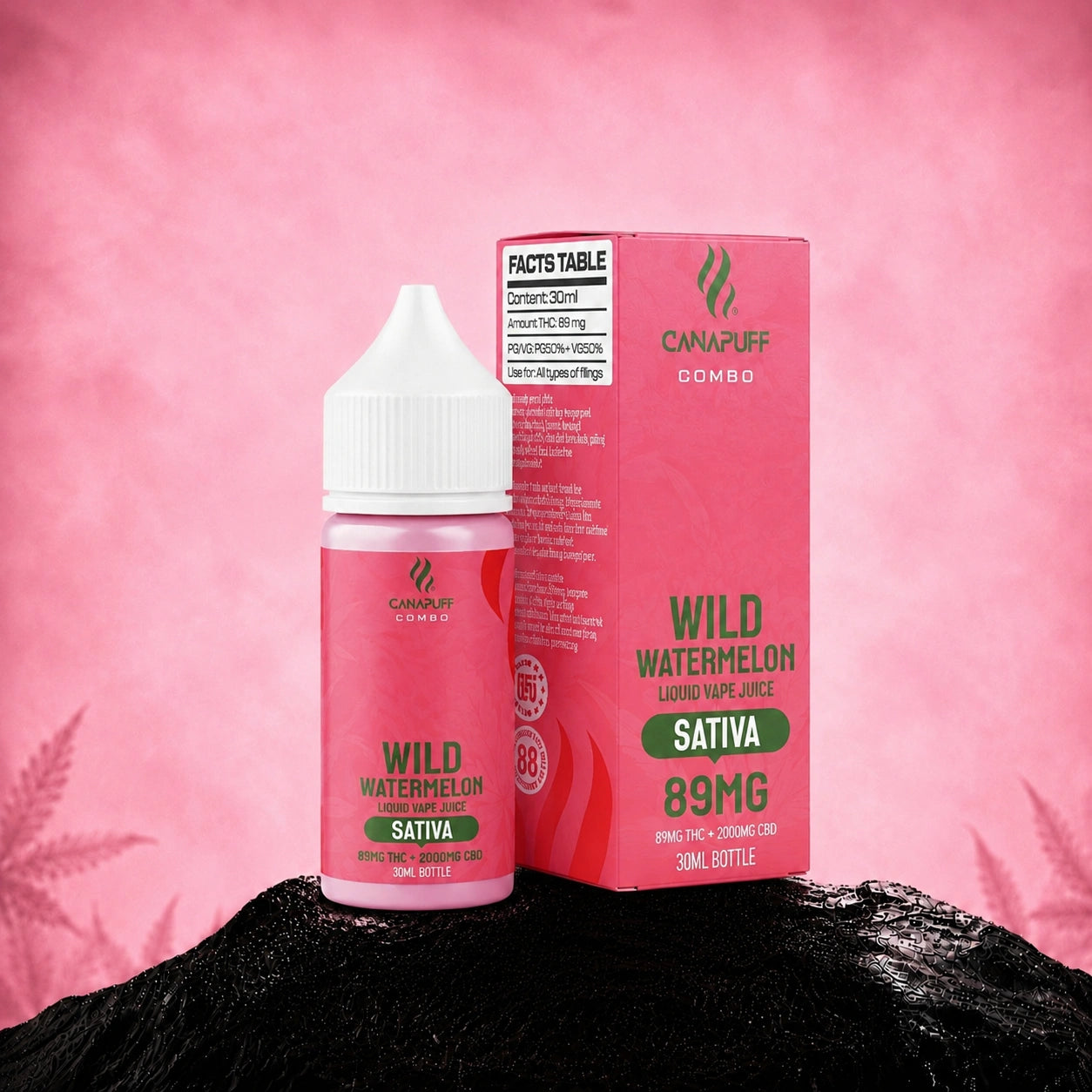 THC Liquid 89mg 2000mg CBD Wild Watermelon 30ml