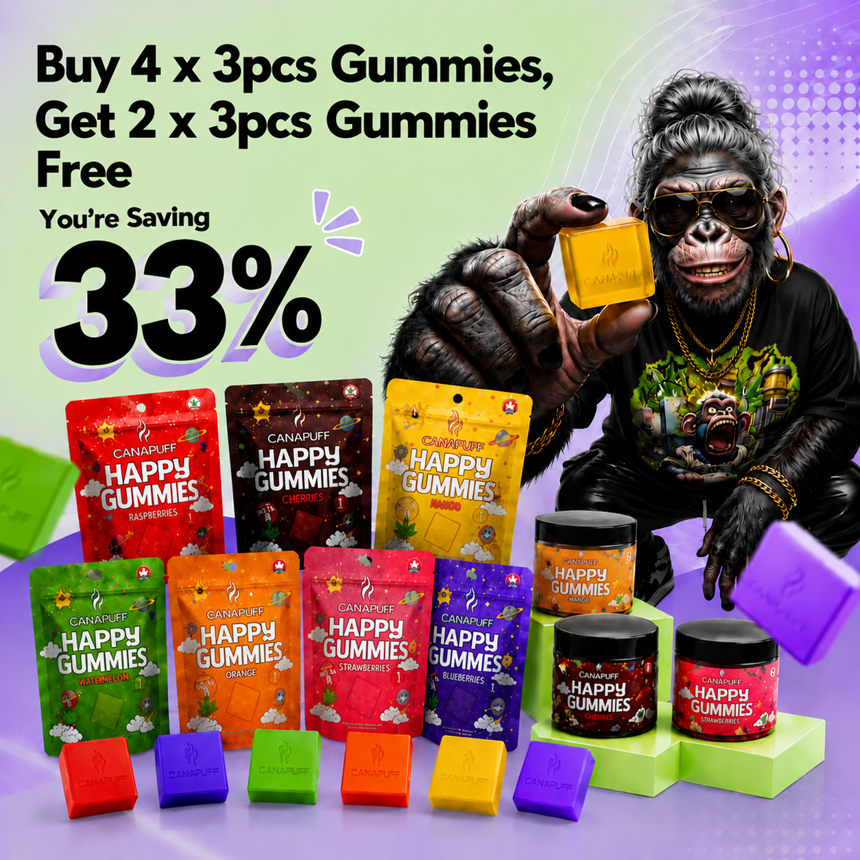 Gummies Set: 4 kaufen, 2 gratis