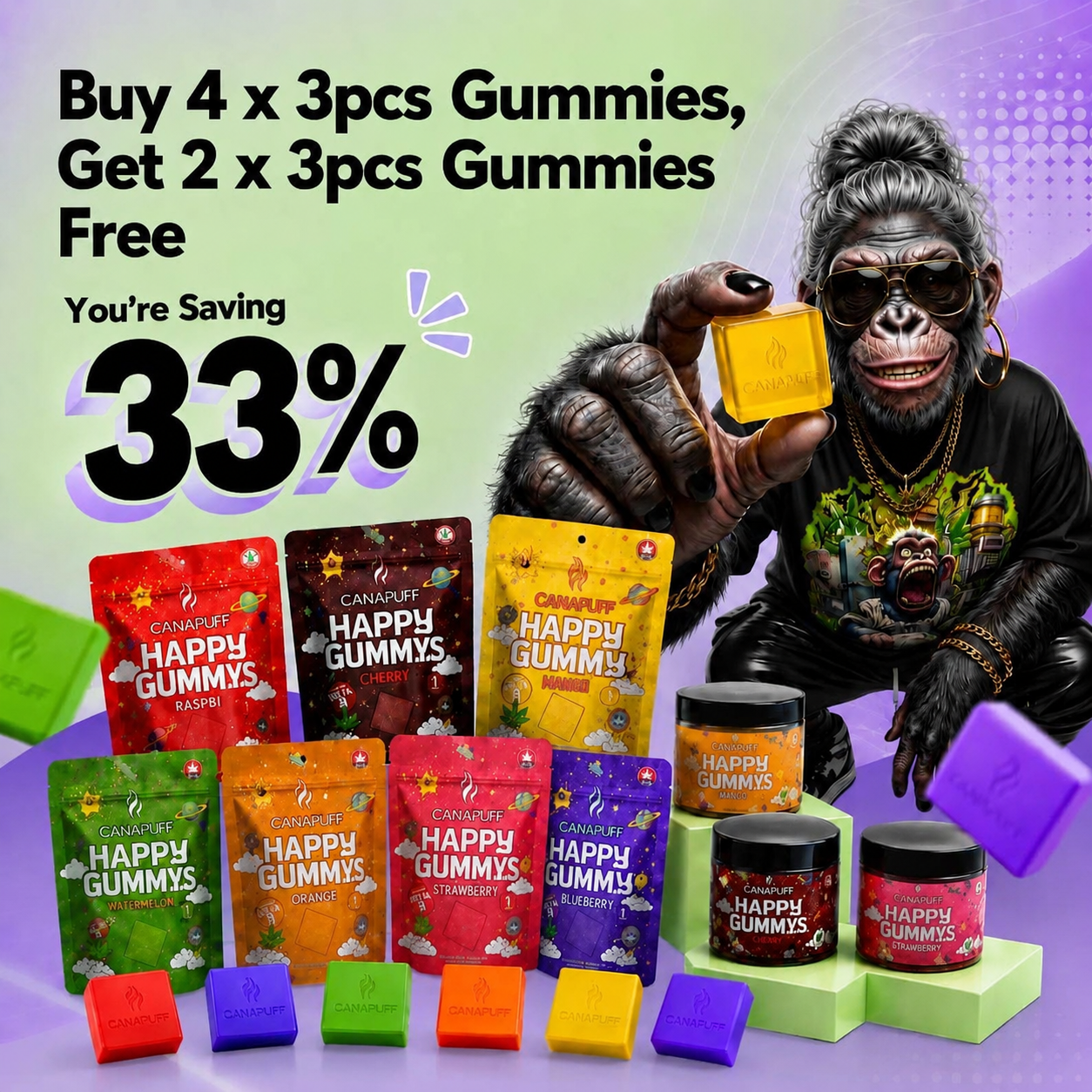Gummies Set: 4 kaufen, 2 gratis