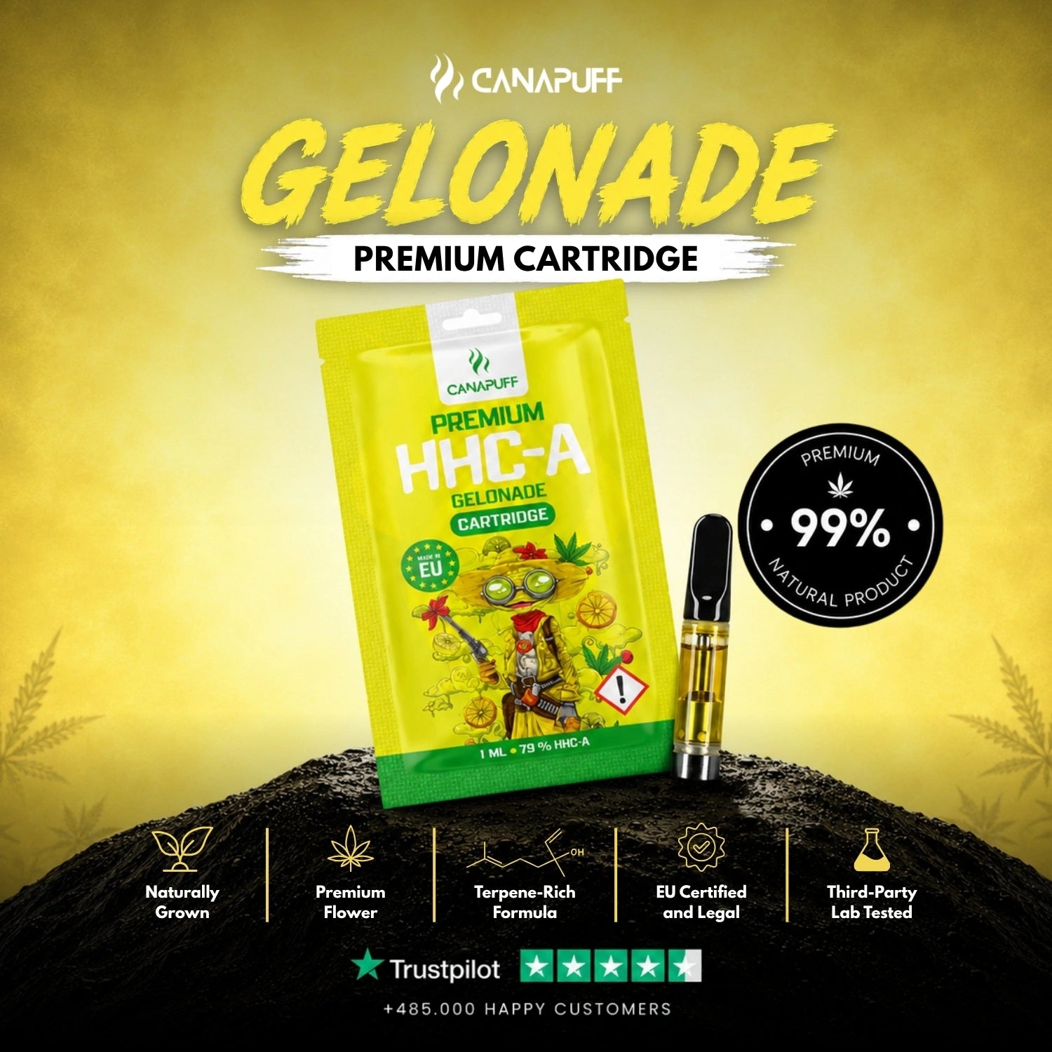 HHC-A Kartusche Gelonade 79%