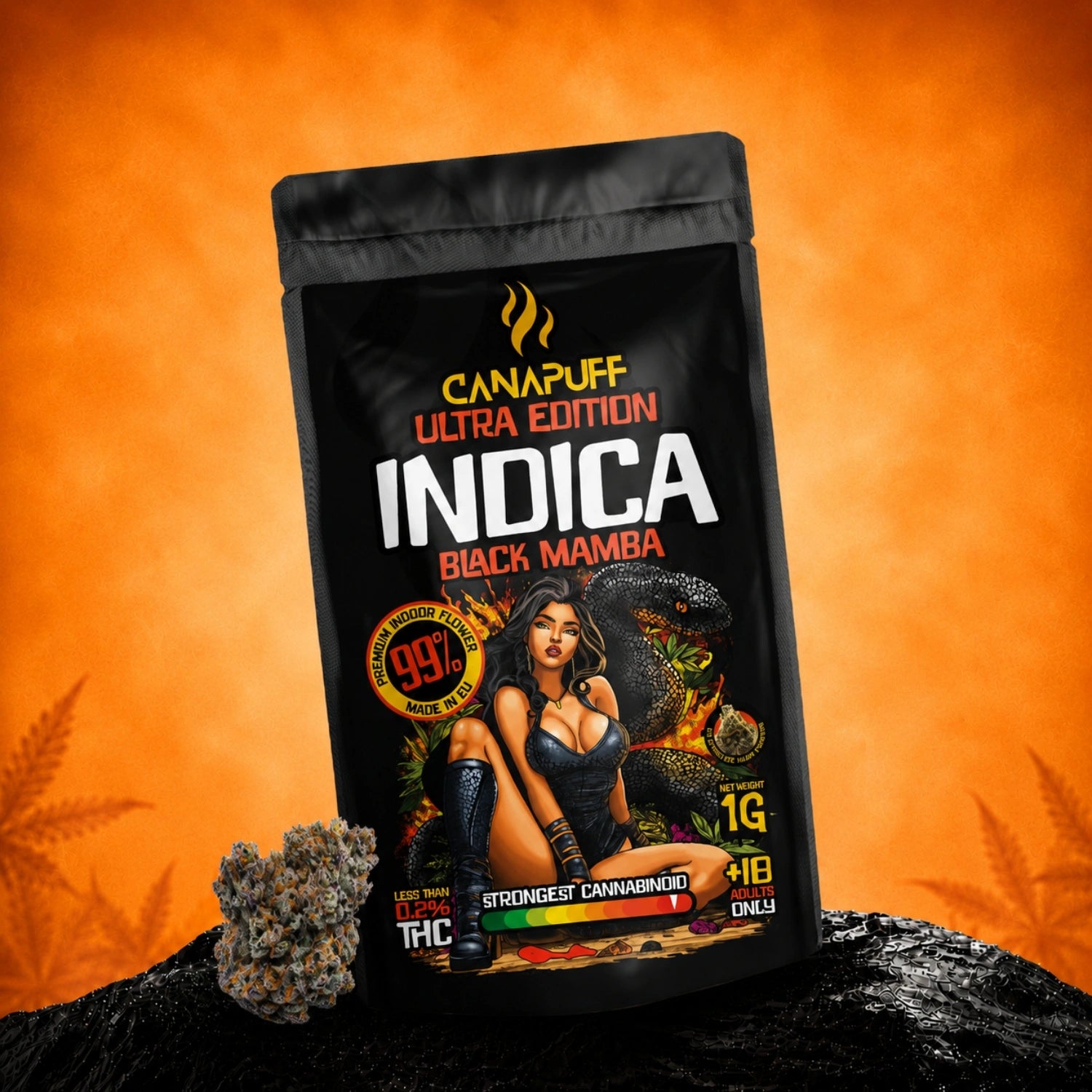 Indica Blüten Black Mamba Ultra Edition 99%