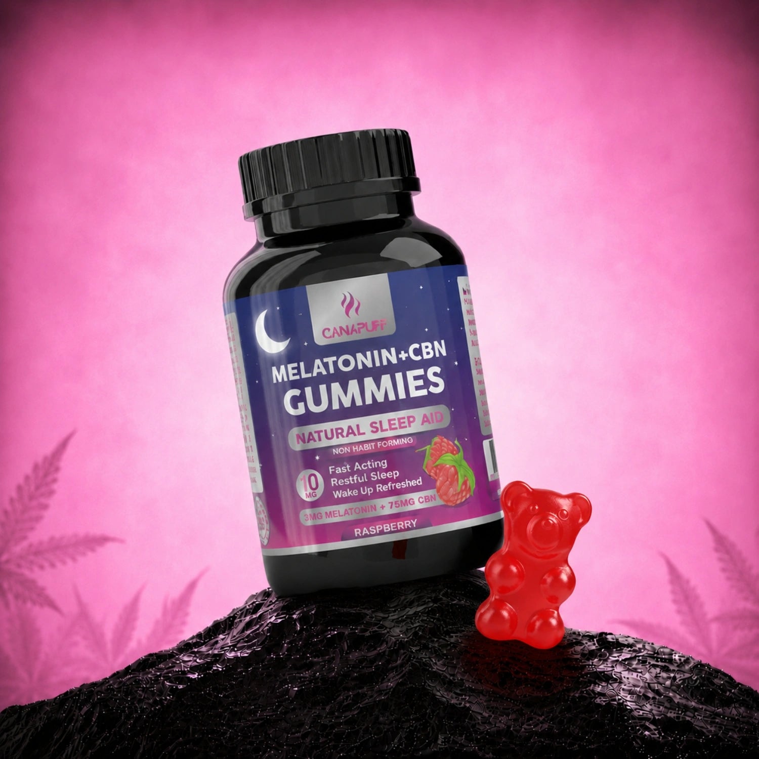Melatonin+CBN Gummibärchen Himbeere