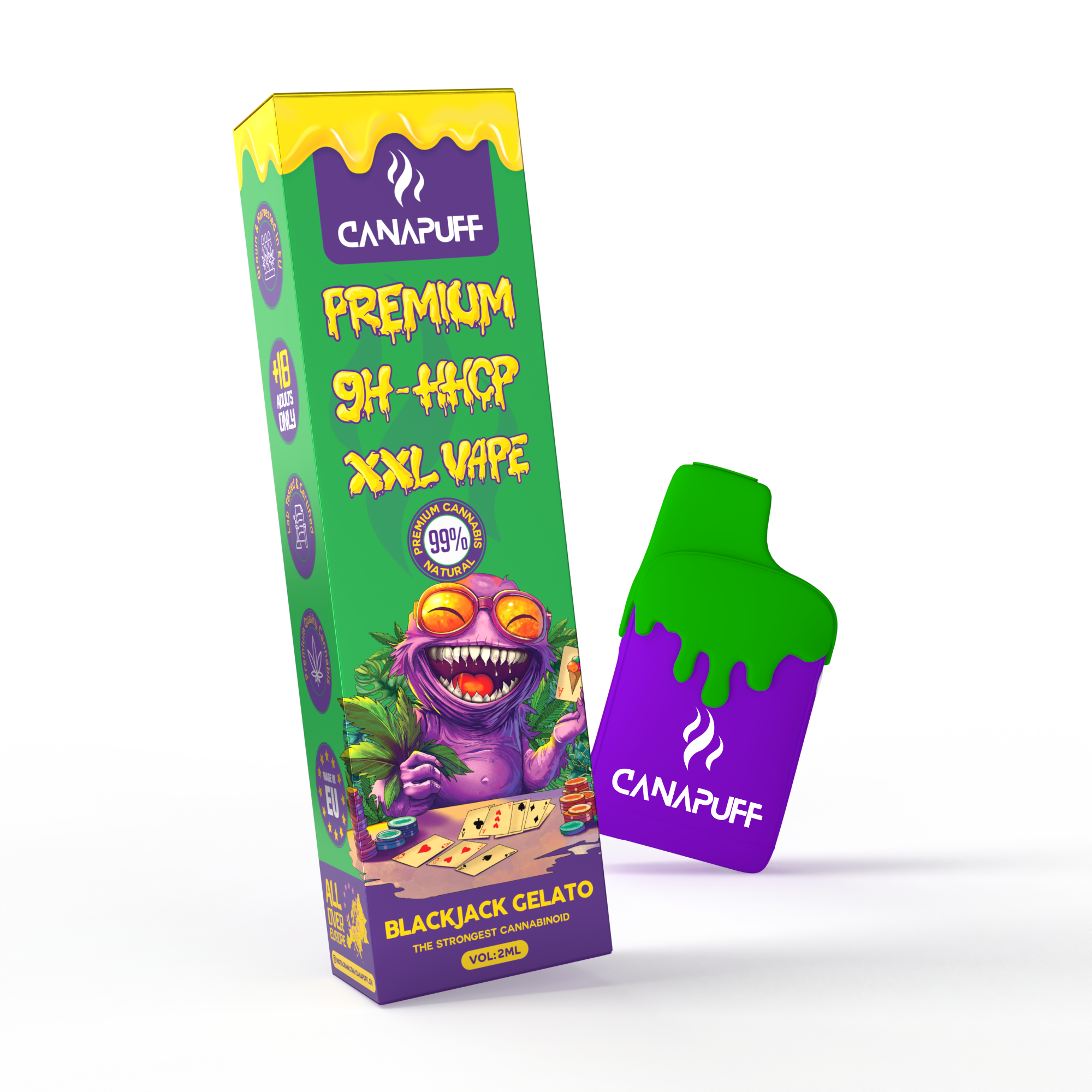 9H-HHCP XXL Vape Blackjack Gelato 99% 2ml