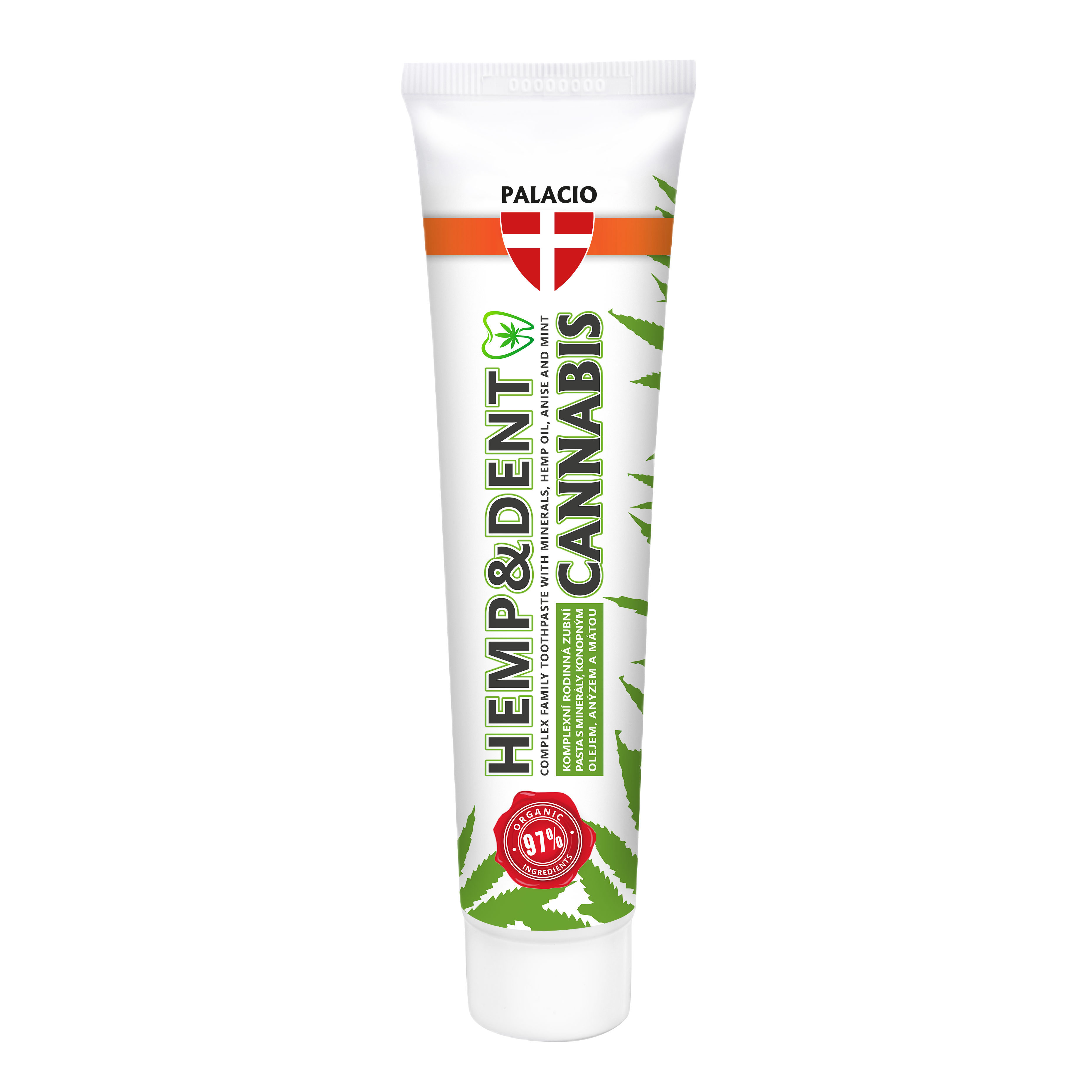 Hemp toothpaste HEMP & DENT, 75 g - Palacio