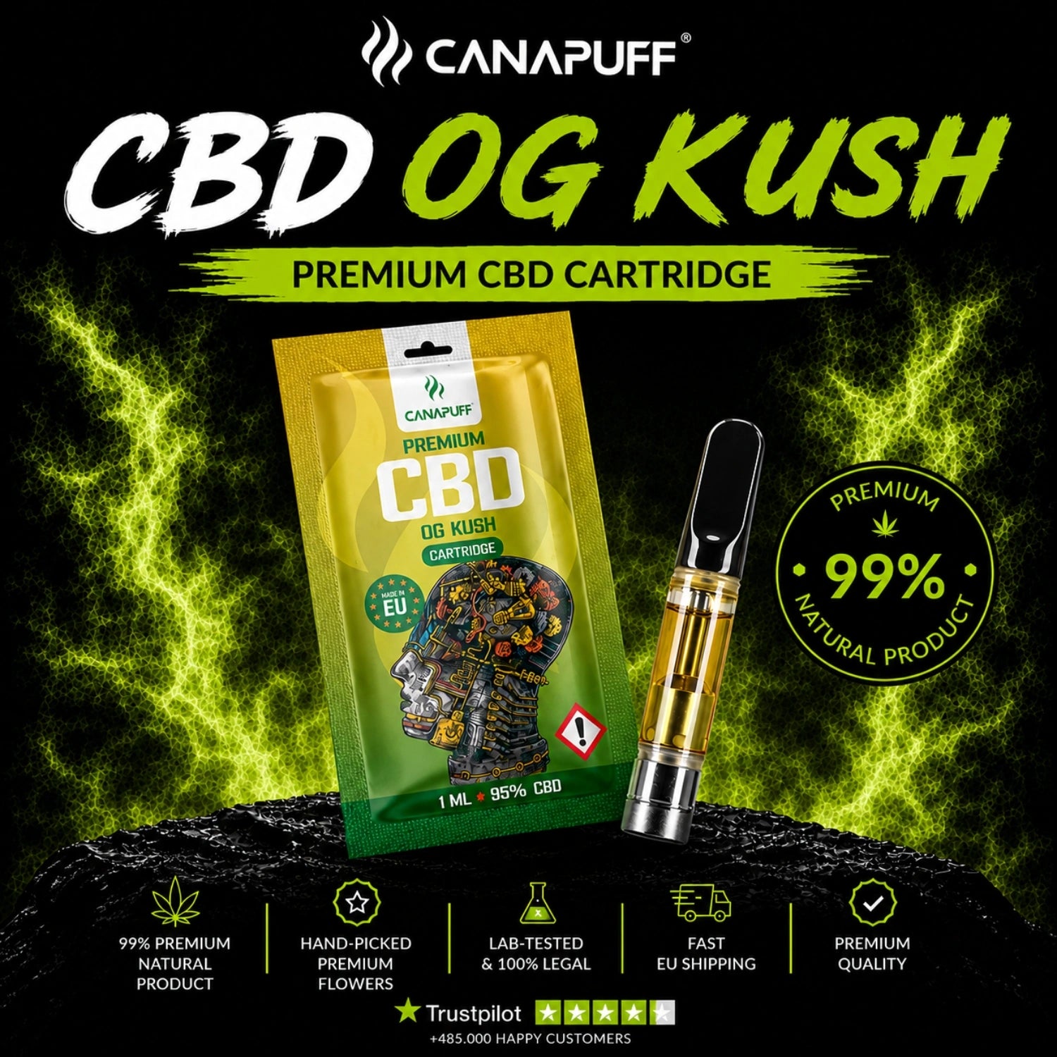 CBD Kartusche OG Kush 95%