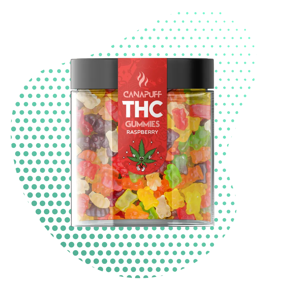 THC Gummies Raspberry-Canapuff