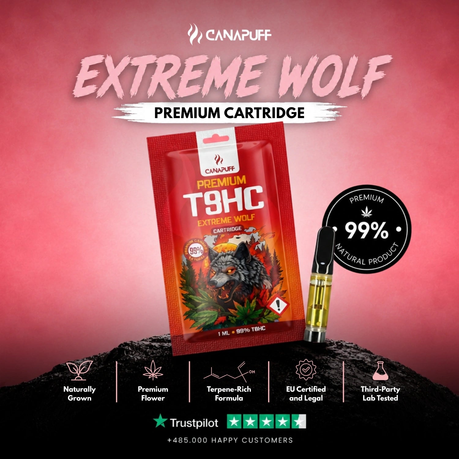 T8HC Kartusche Extreme Wolf 99%