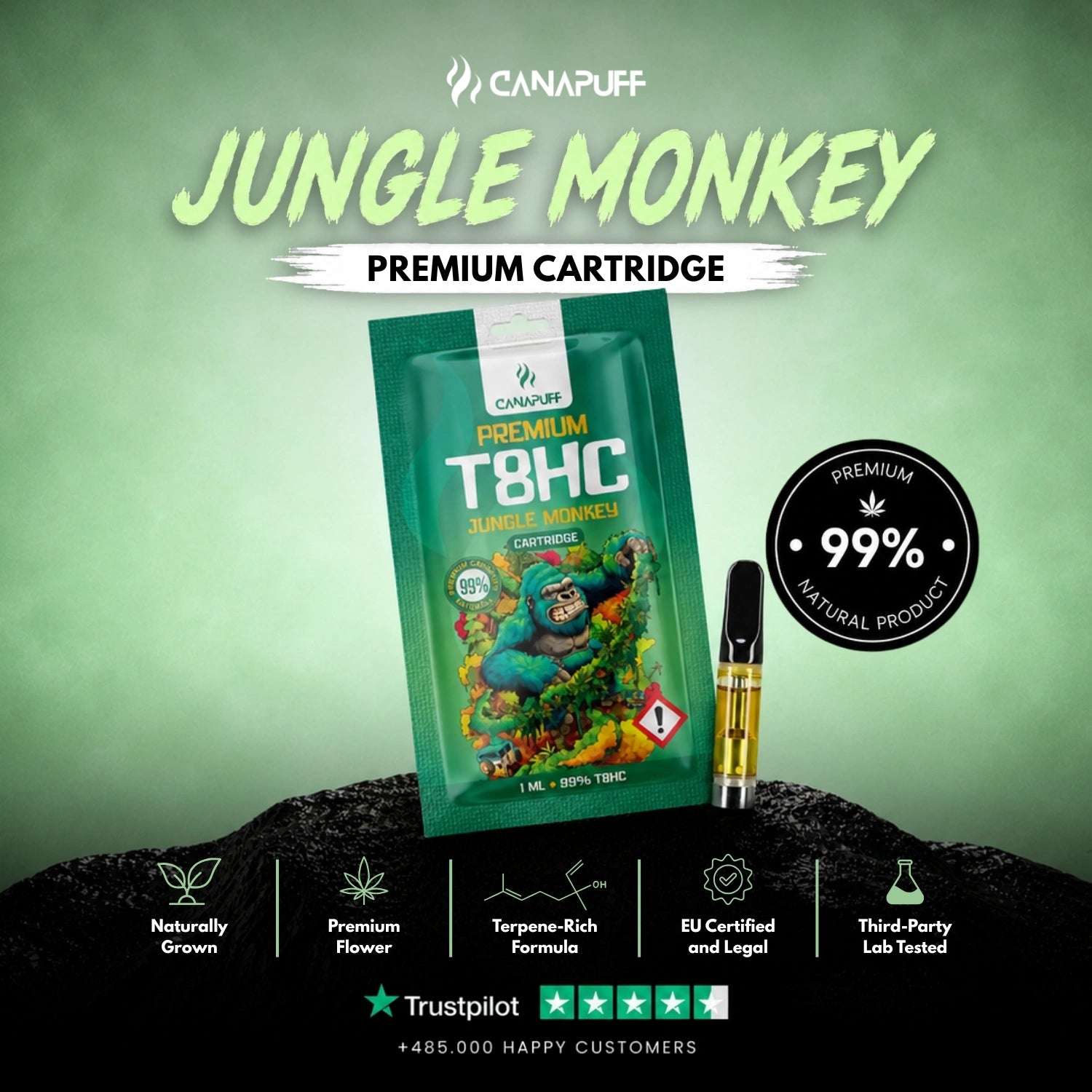 T8HC Kartusche Jungle Monkey 99%