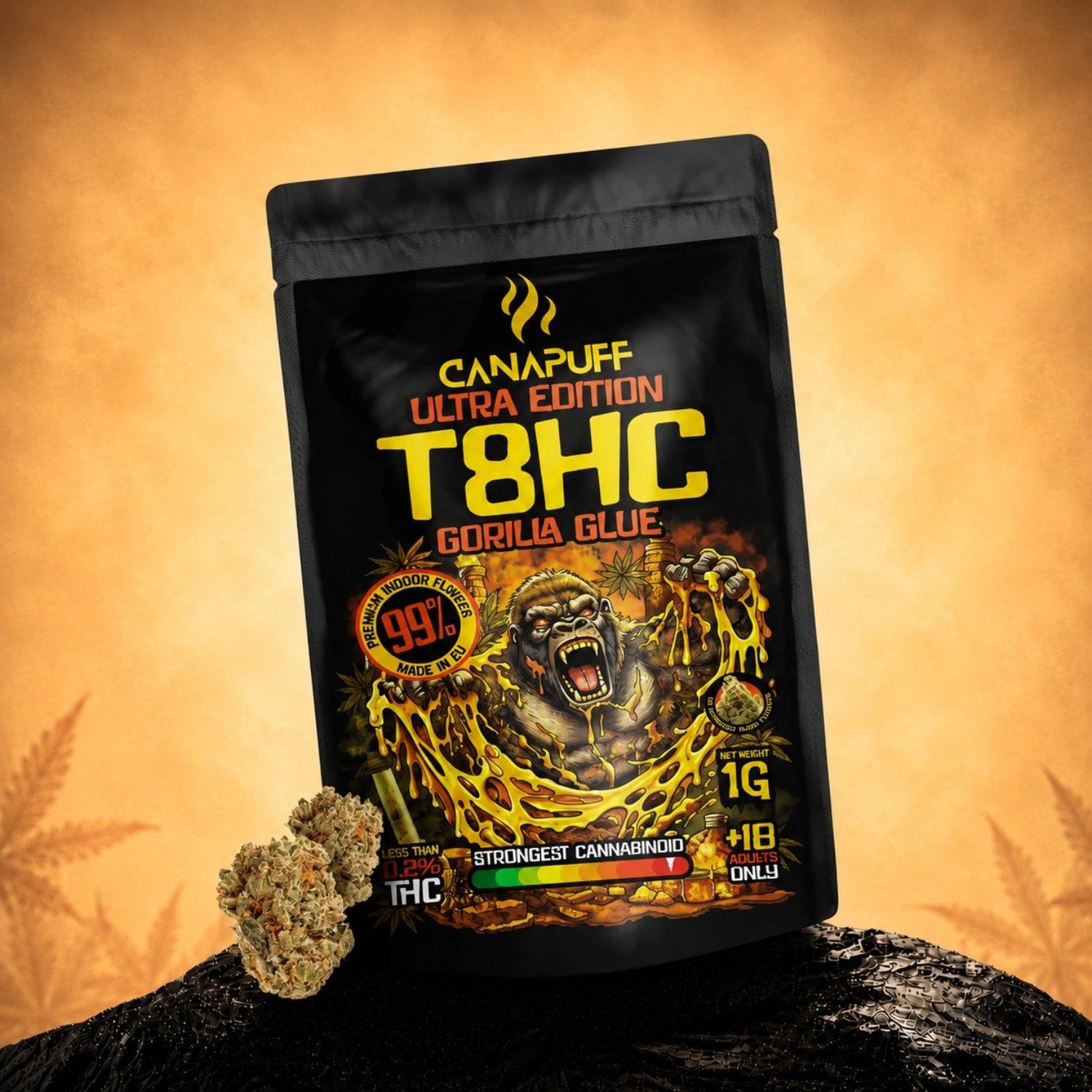 T8HC Blüten Gorilla Glue 99%