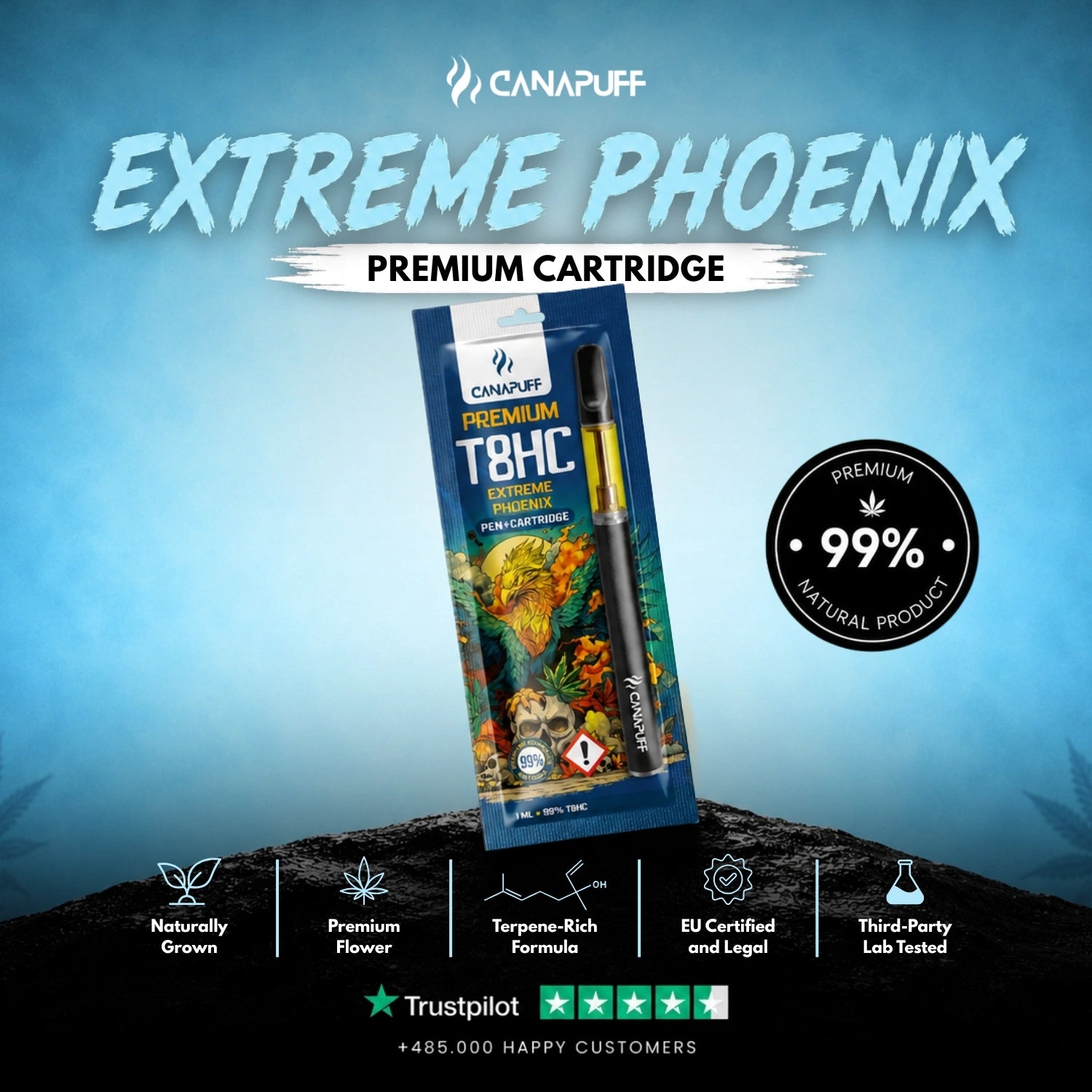 T8HC Pen+Kartusche Extreme Phoenix 99%
