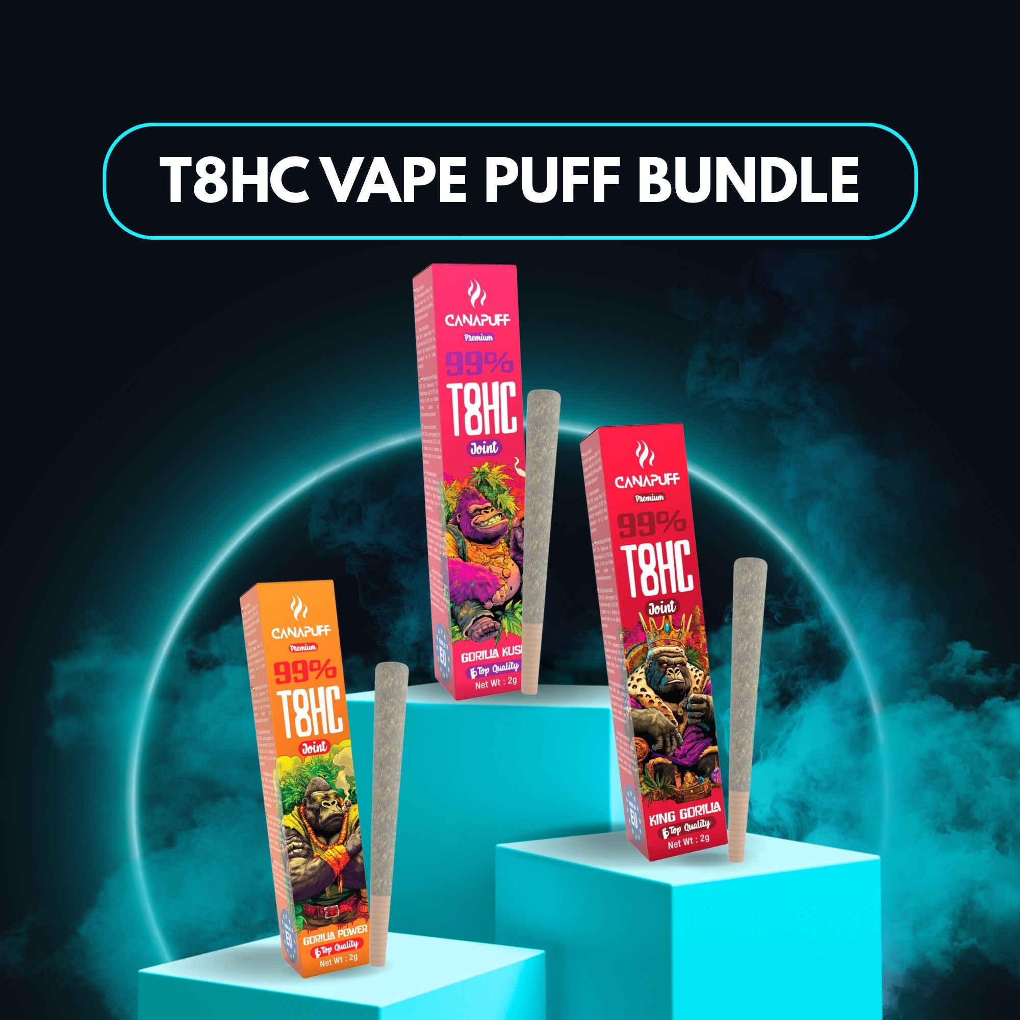 T8HC Vape Puff Bundle (3x1ml)