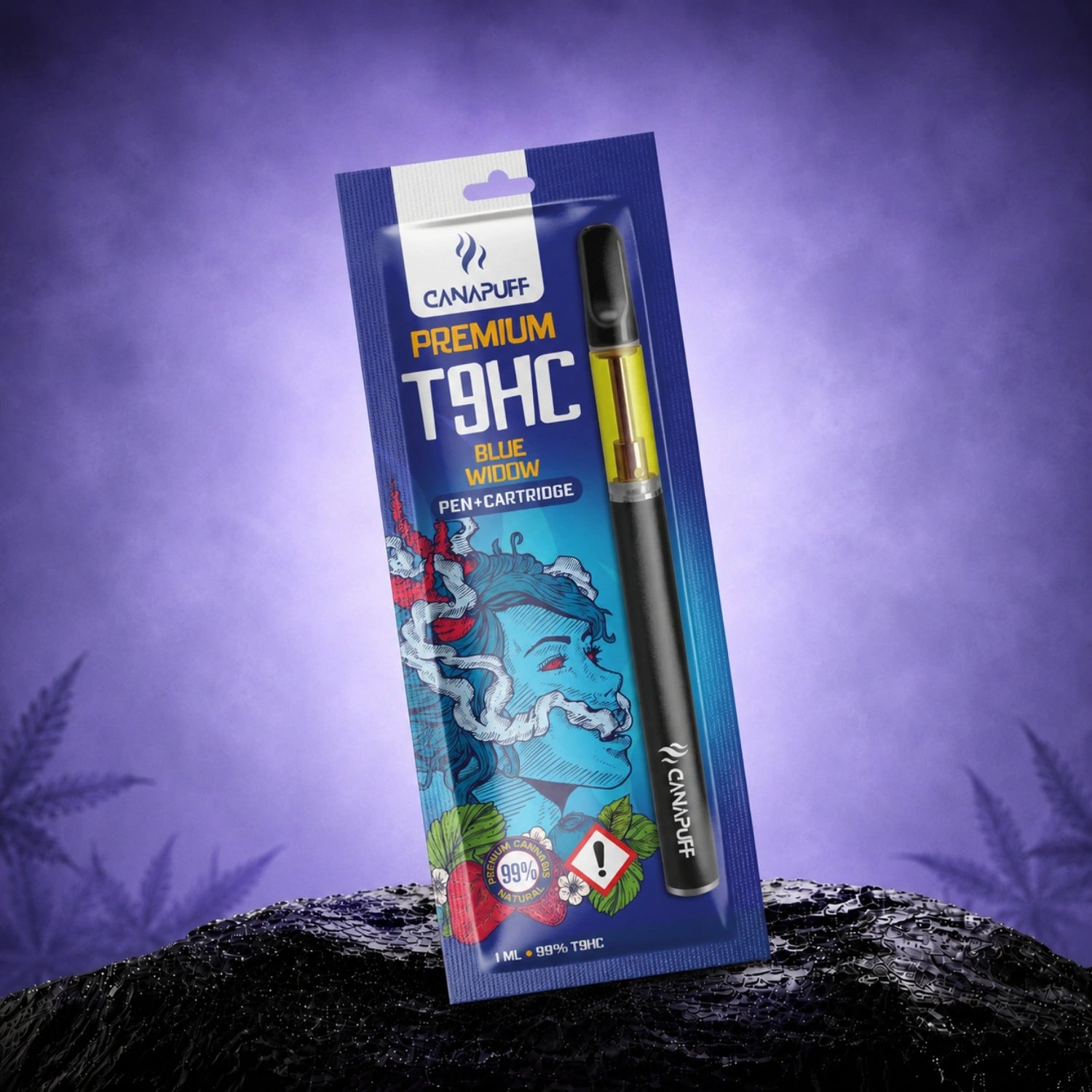 T9HC Pen+Cartridge Blue Widow 99%