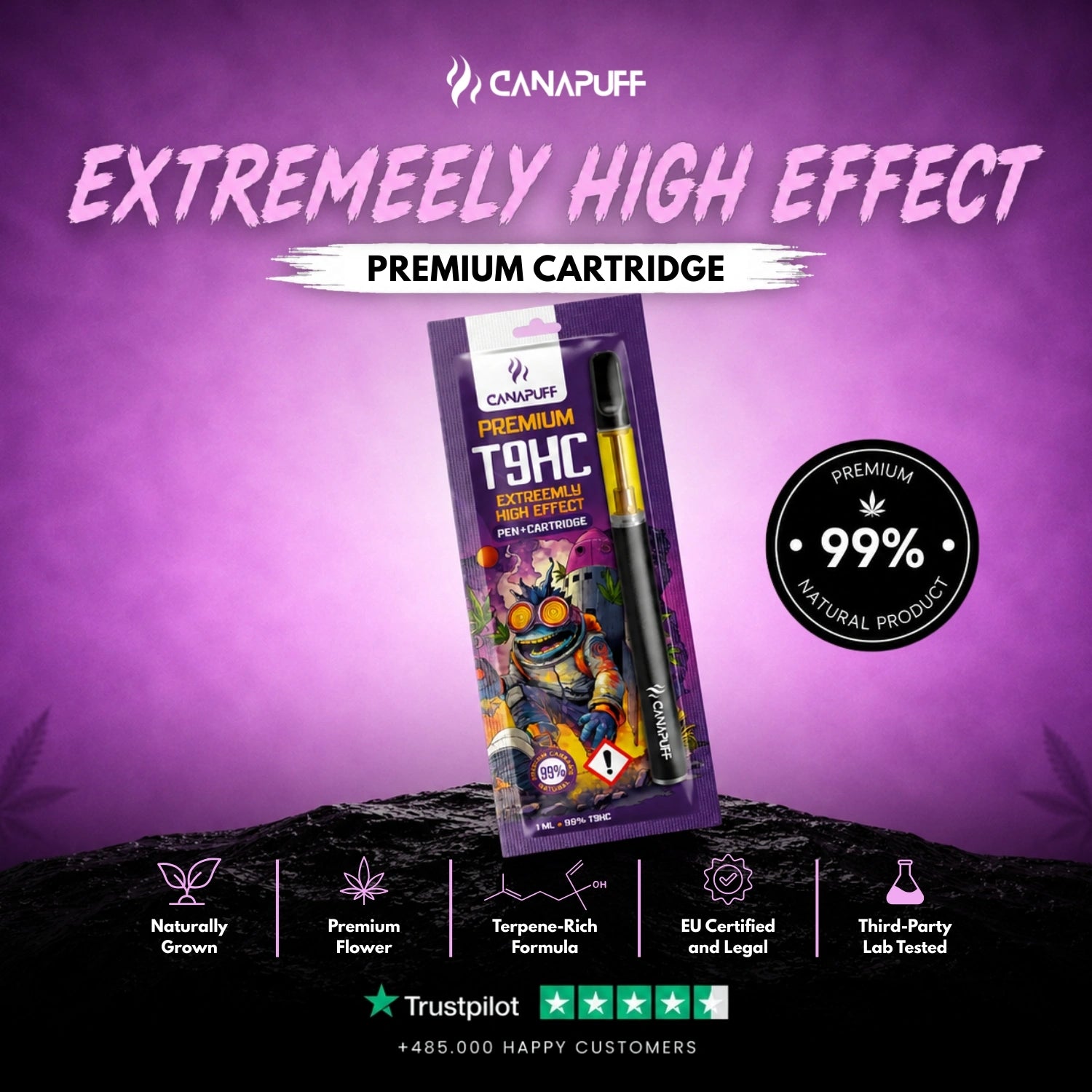 T9HC Pen+Kartusche Extreemly 99%