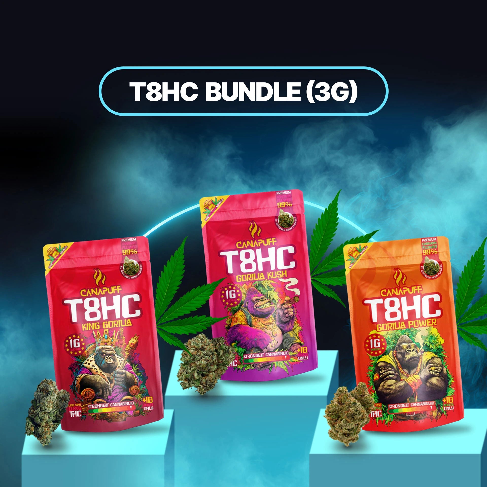 T8HC Flowers Bundle (3x1g)