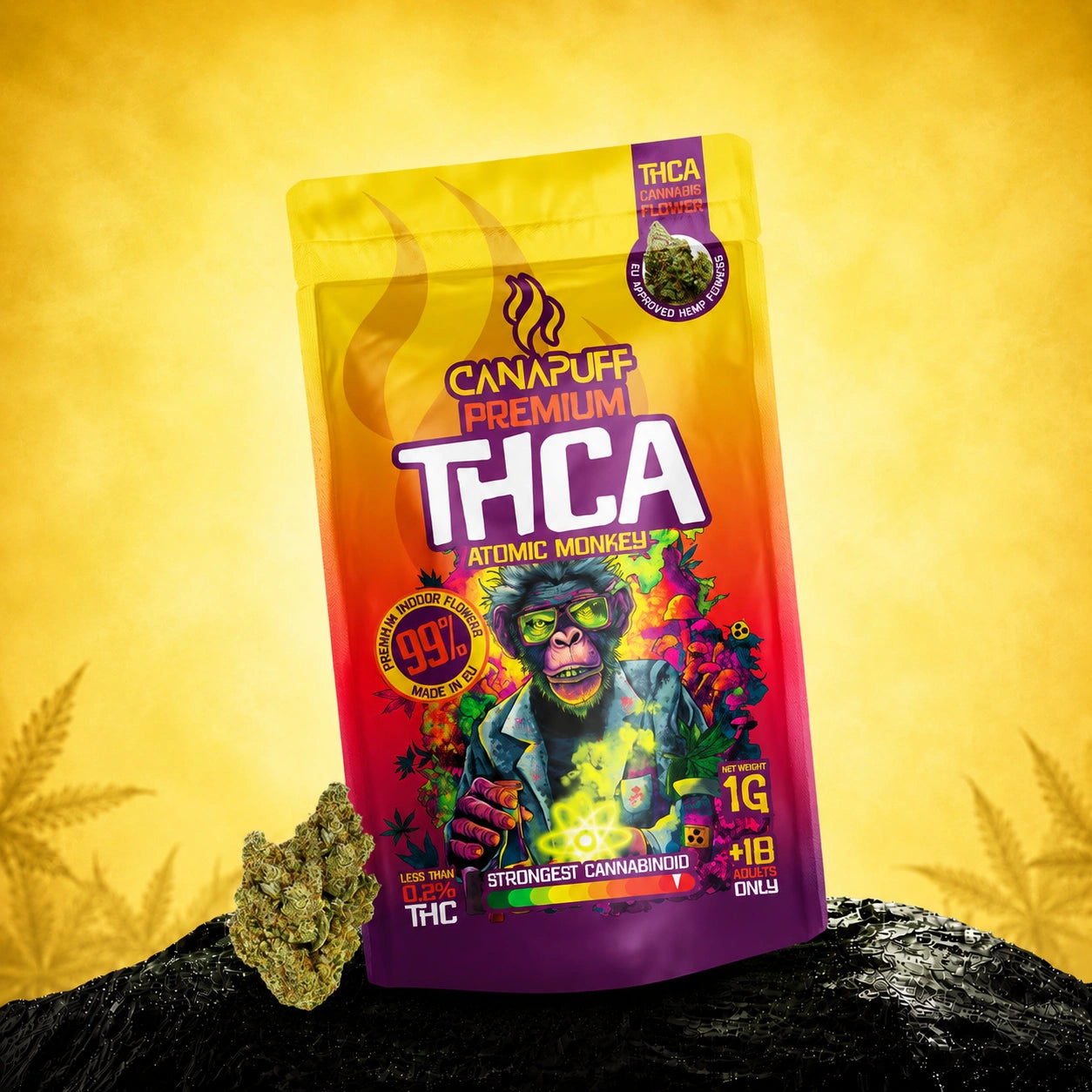 THCA Blüten Atomic Monkey 99%