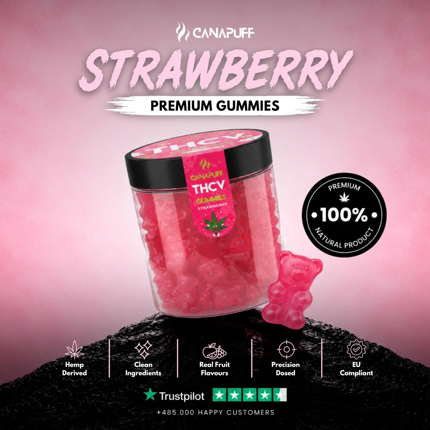 THCv Gummibärchen Strawberry