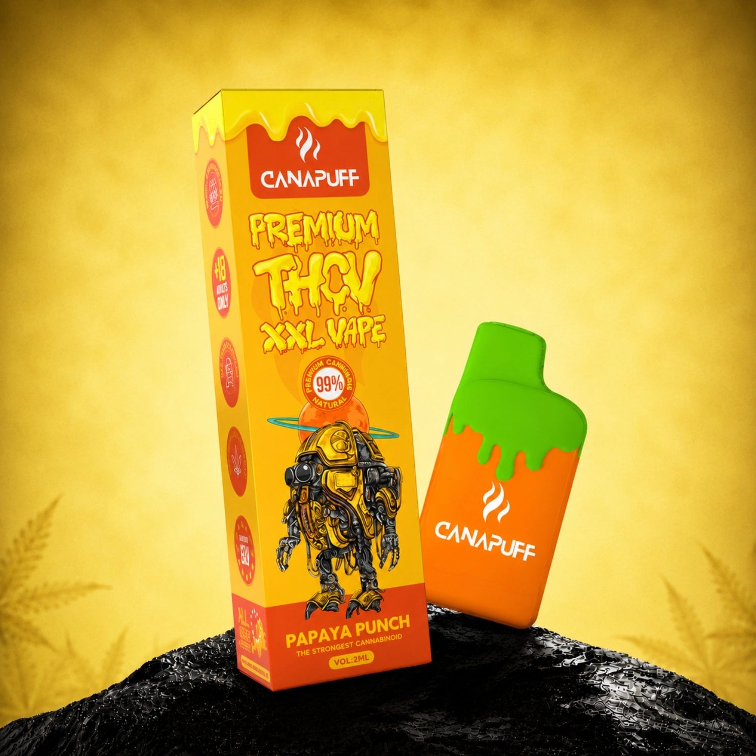 THCv Vape Papaya Punch 99 % 2 ml
