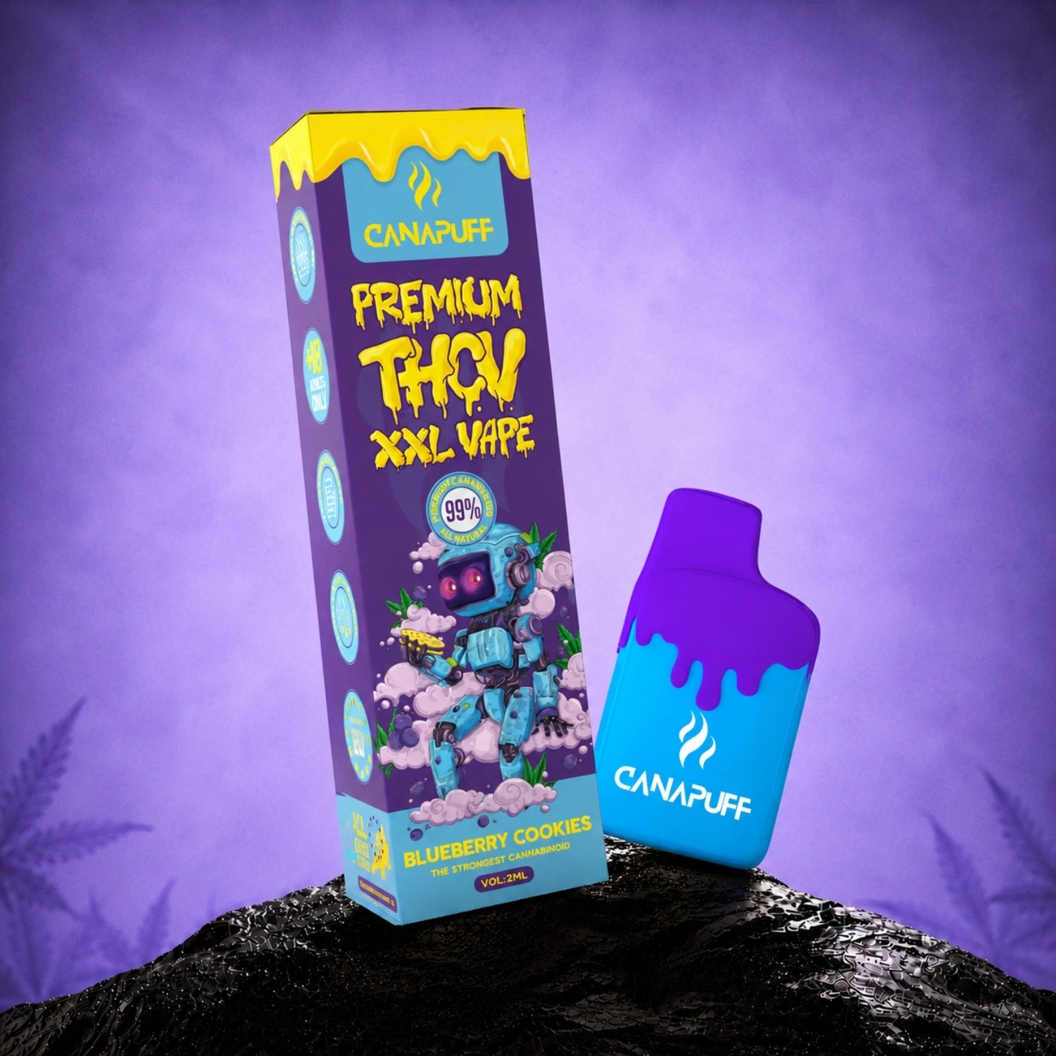 THCv Vape Blaubeere Cookies 99% 2ml