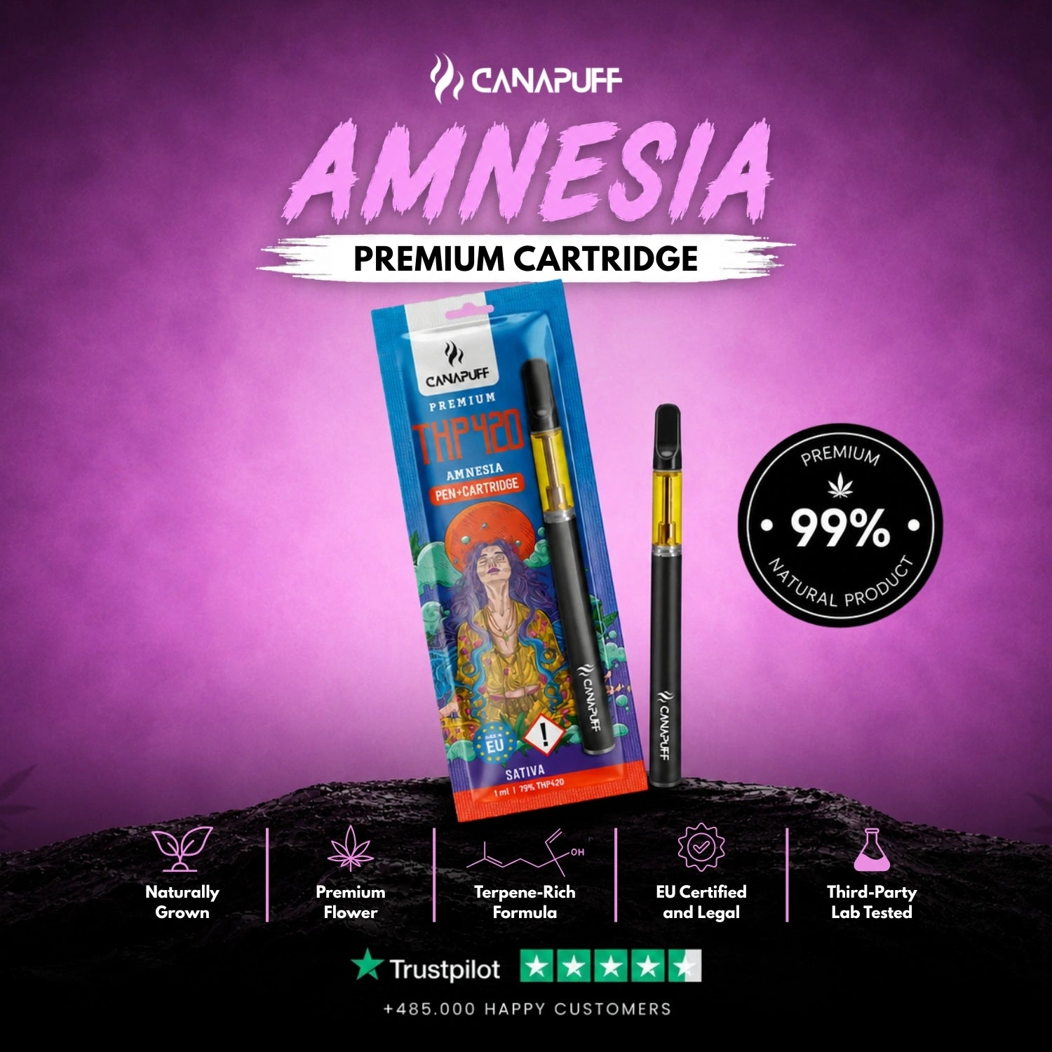 THP420 Pen+Kartusche Amnesia 79%