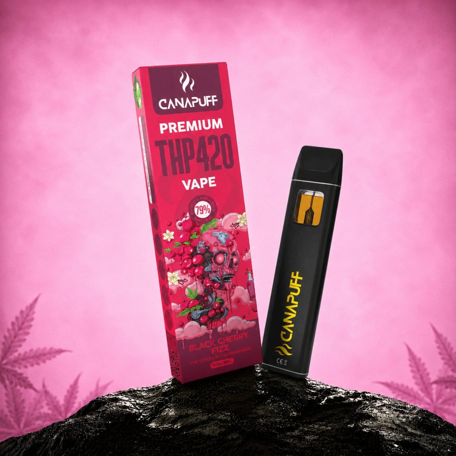 THP420 Vape Black Cherry Fizz 79 % 1 ml