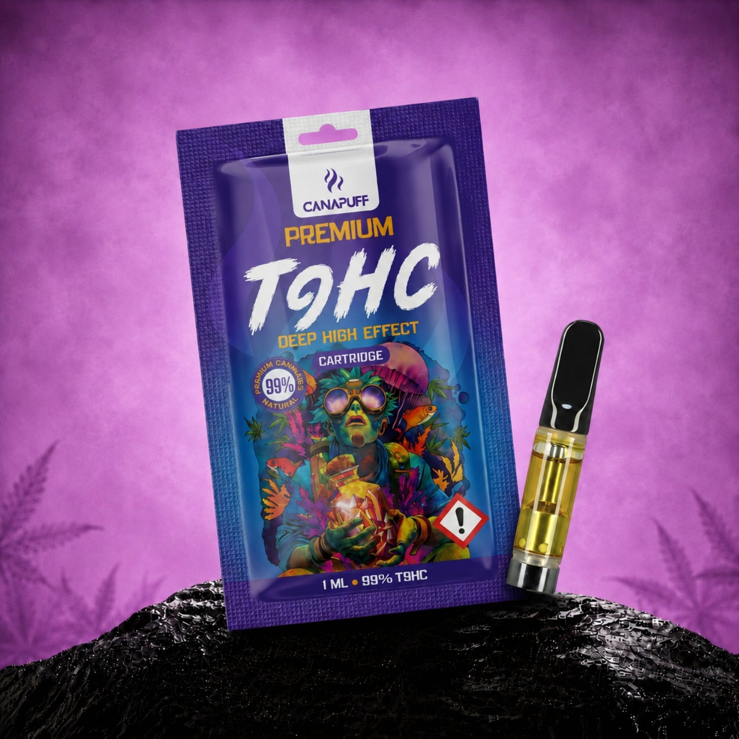 Canapuff TⳊHC Deep High Effect Cartridge, 1 ml, 99%
