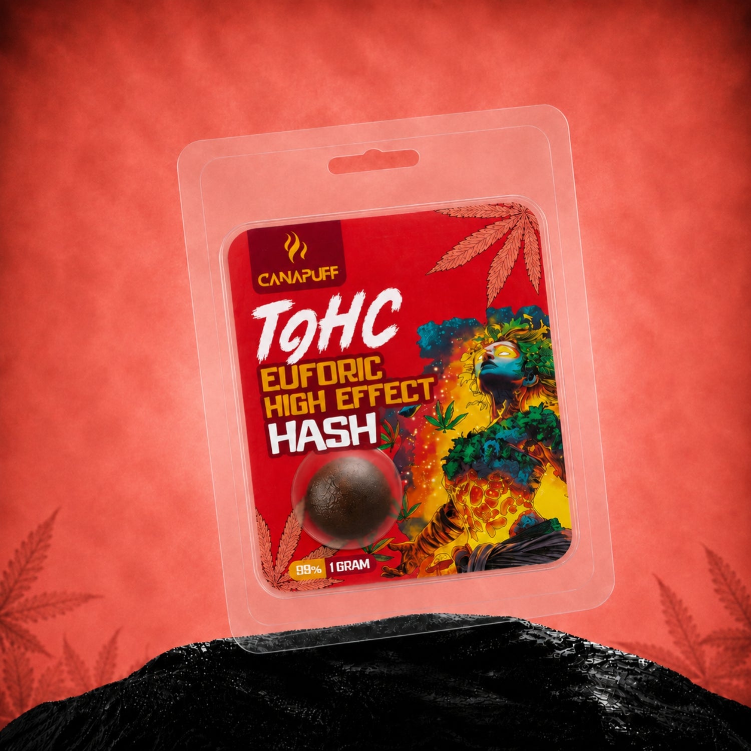 Canapuff TⳊHC Euforic High Effect Hash 1g, 99% strength