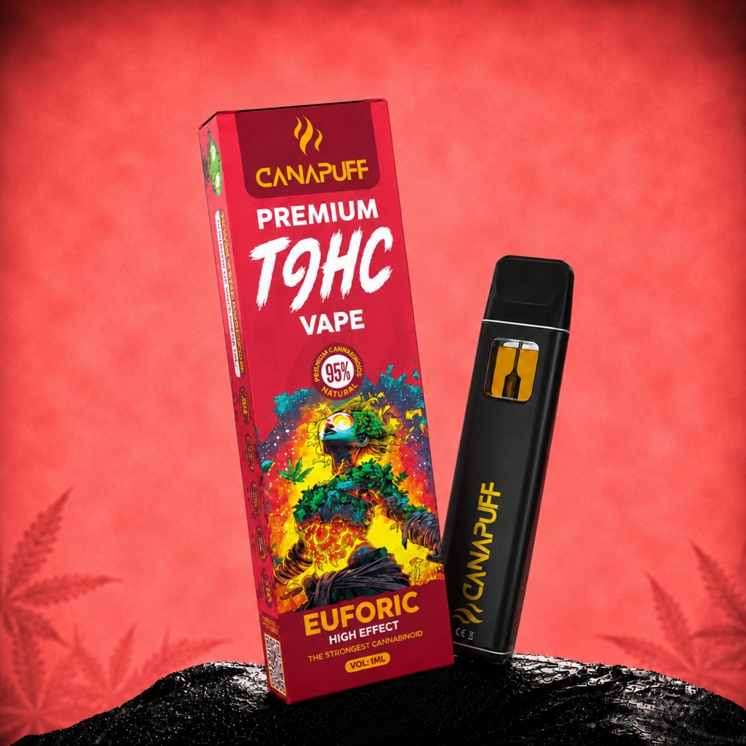 Canapuff TⳊHC Vape Euforic 95% disposable pen 1ml