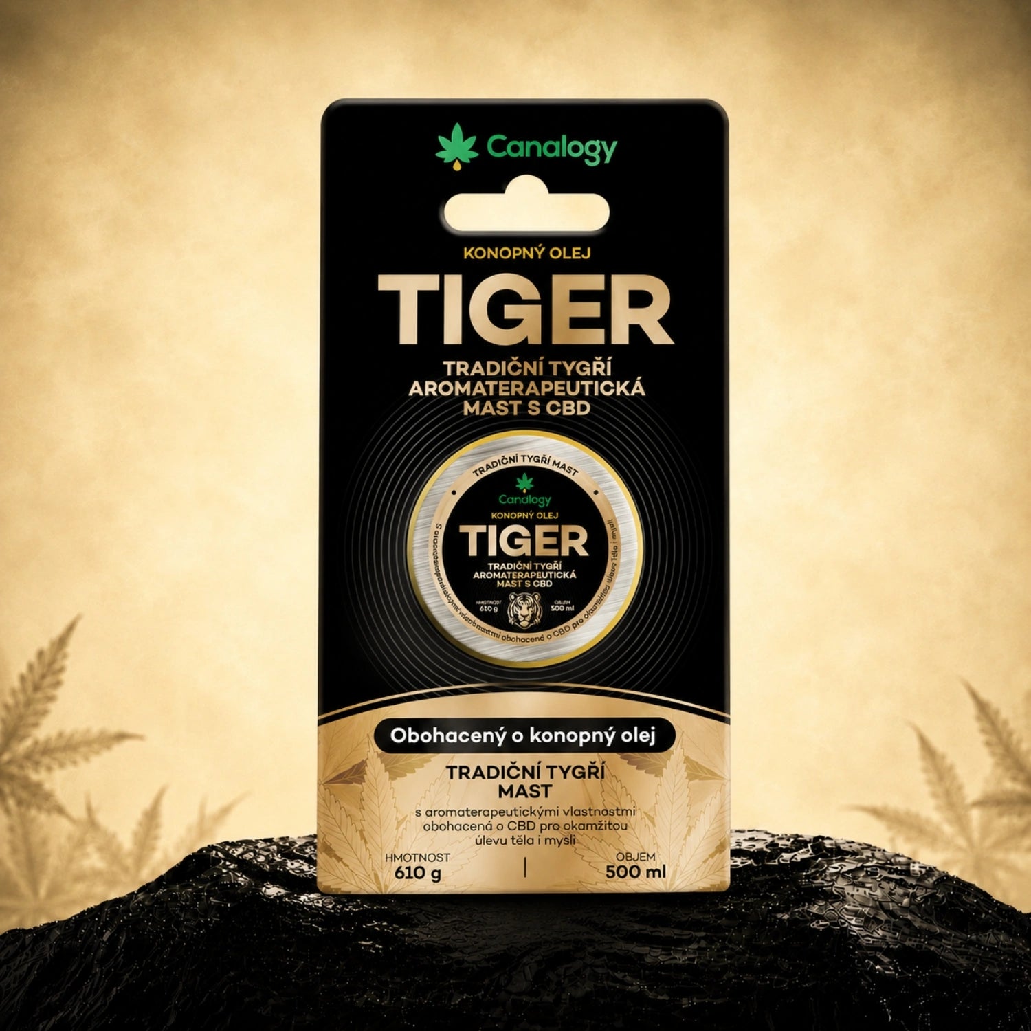Canalogy Traditionelle Tiger Aromatherapie Salbe mit CBD