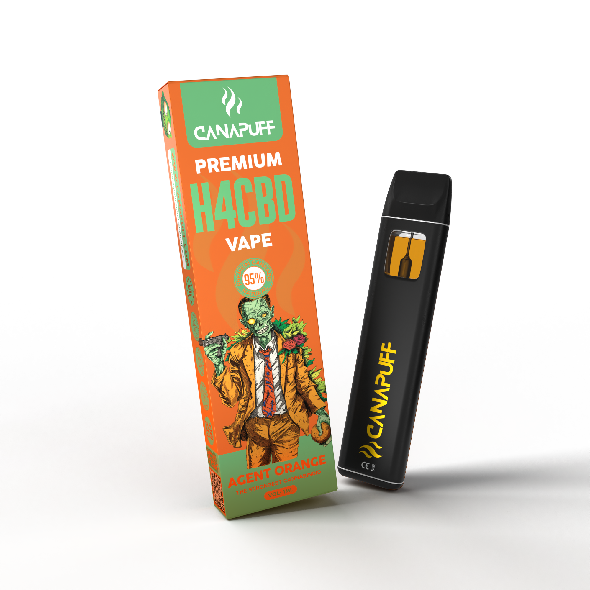 Agent Orange 96% H4CBD - Canapuff - Vape - 1ml