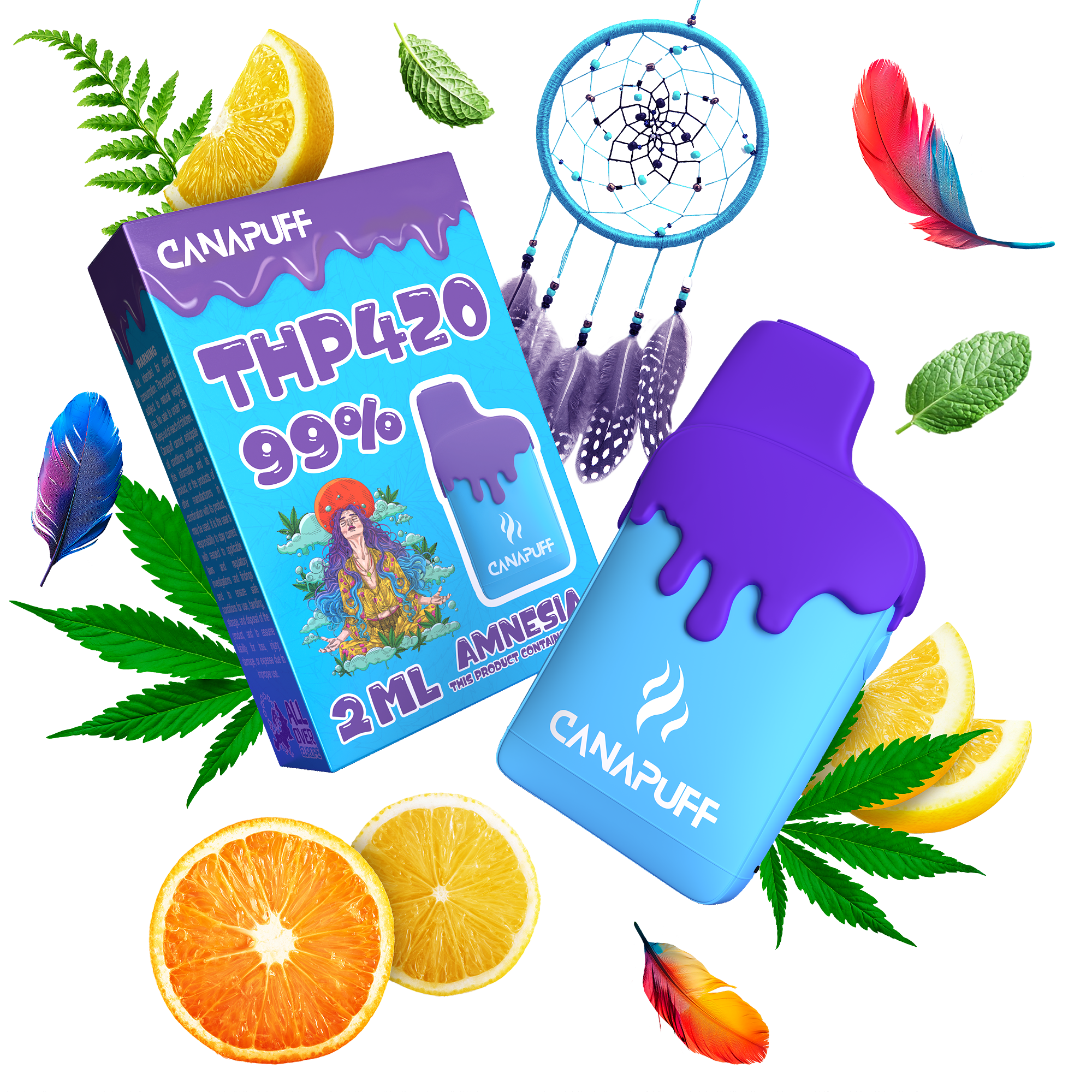 Amnesia 99% THP420 - Canapuff - Einmalgebrauch - 2ml