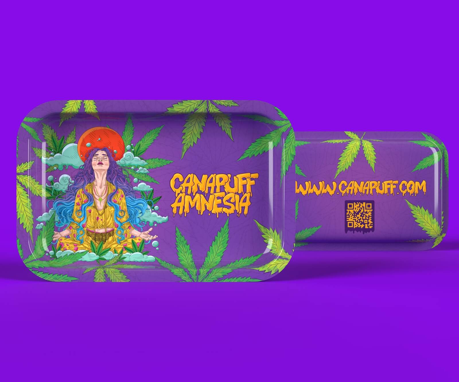 Rolling Tray Canapuff - Amnesia - groß