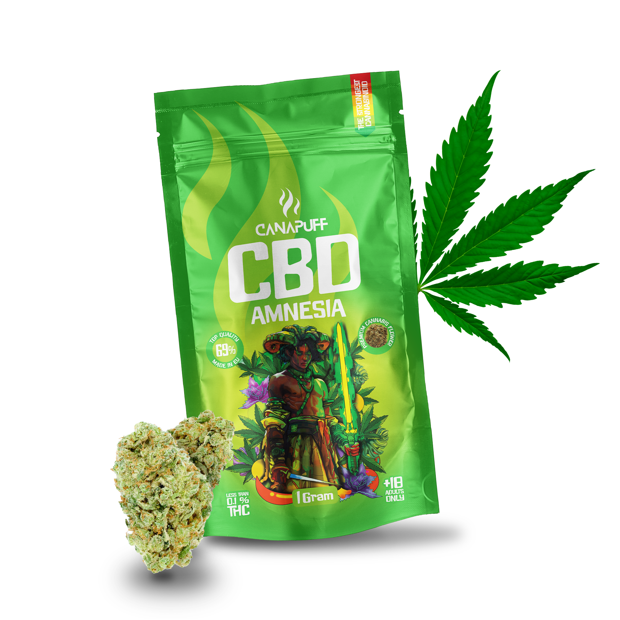 Canapuff - Amnesia 69% - CBD Blüten