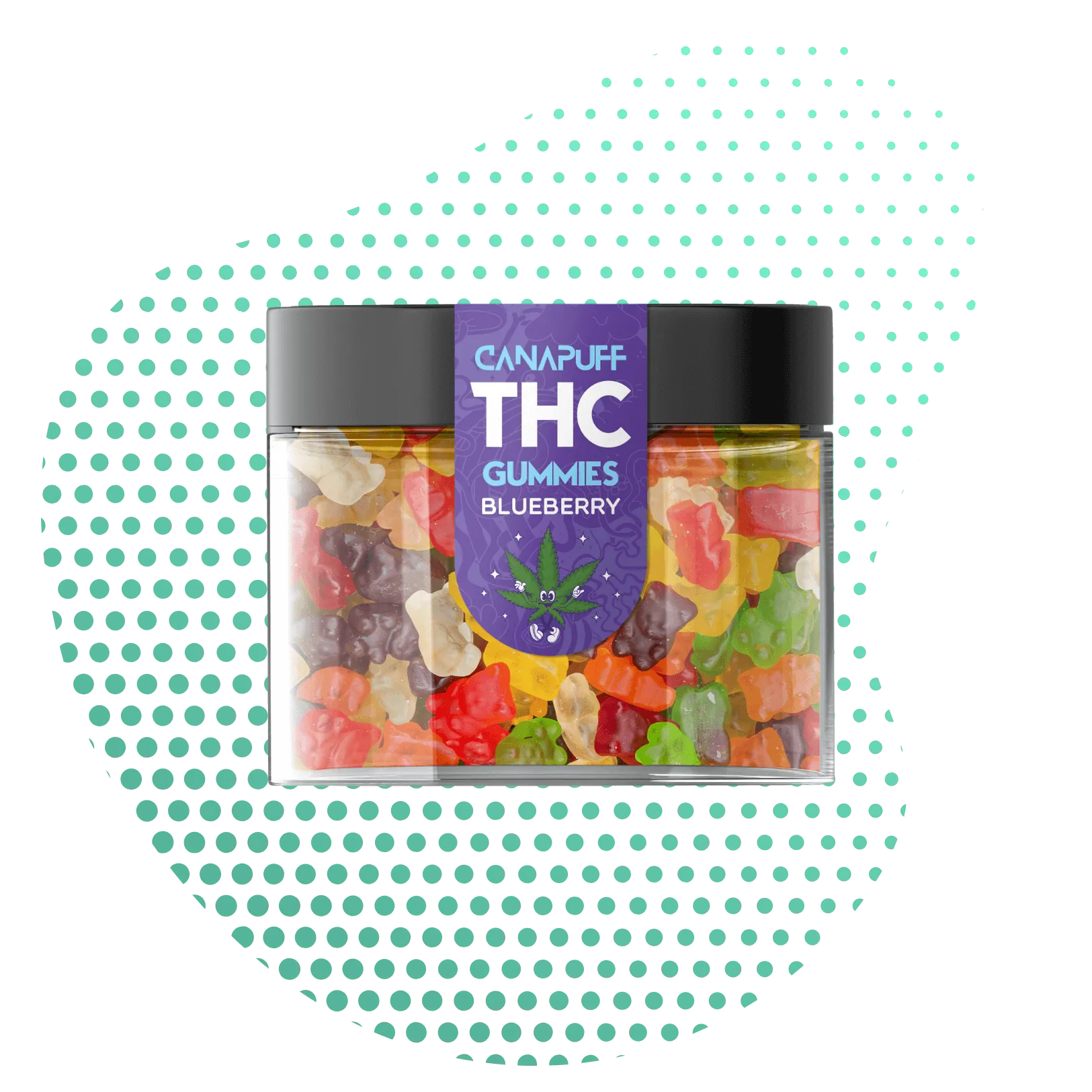THC Gummibärchen Blueberry-Canapuff