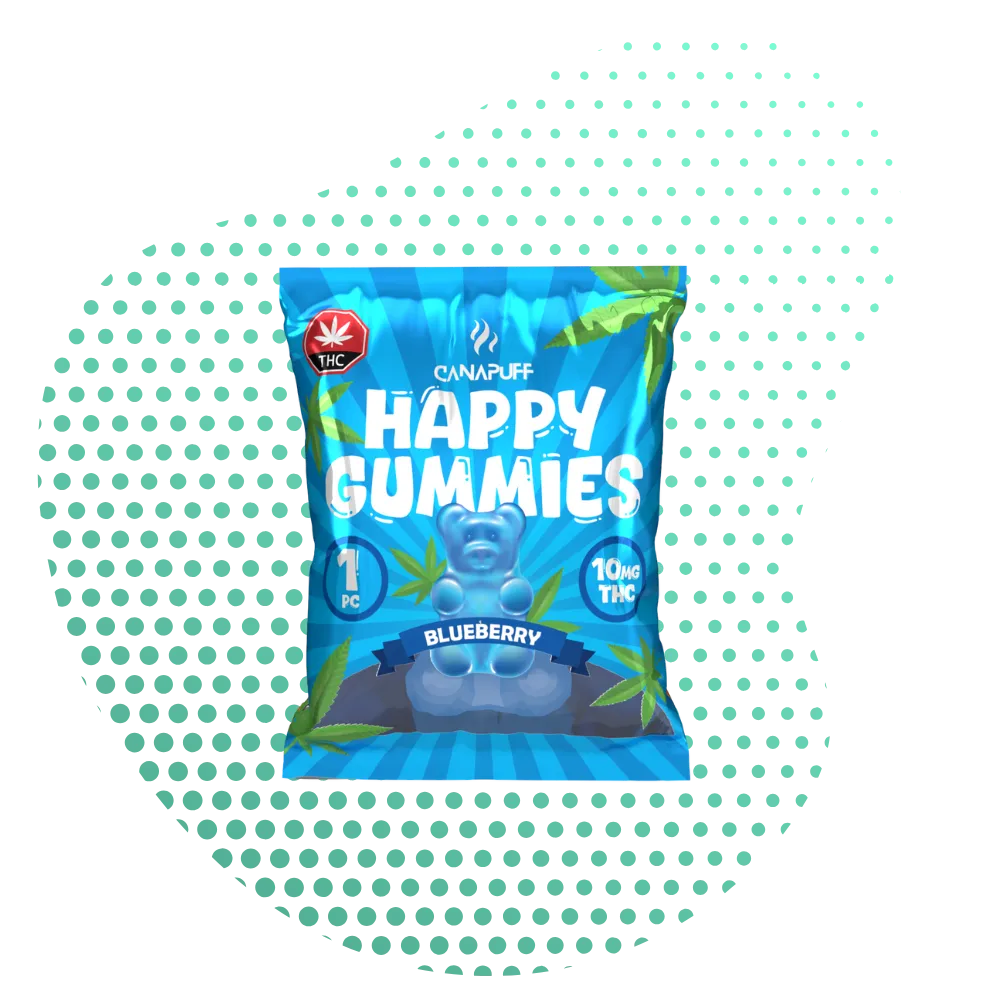 THC Gummibärchen Blueberry-Canapuff