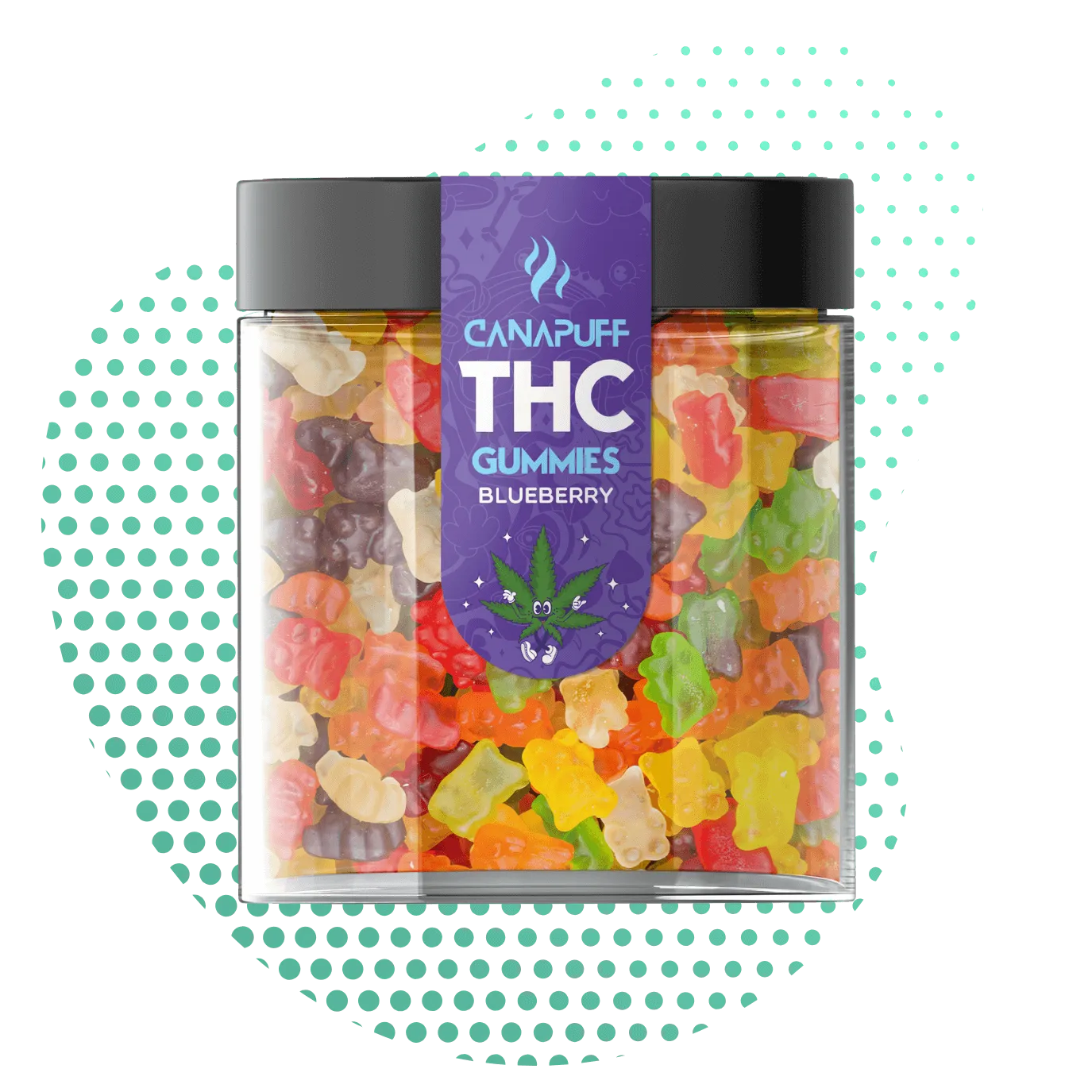 THC Gummies Blueberry-Canapuff