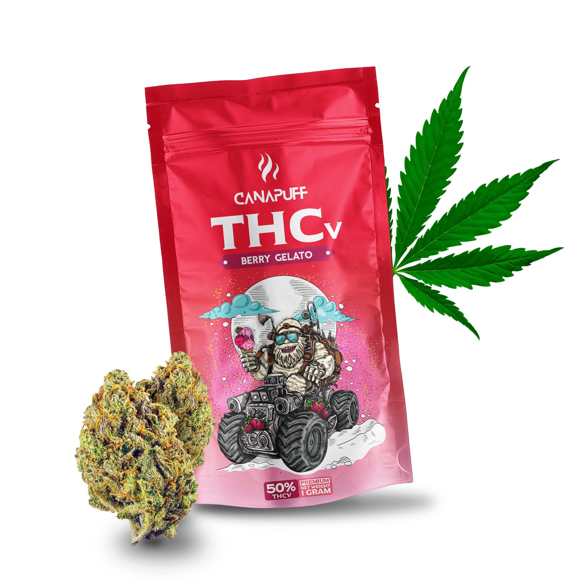 Canapuff - Berry Gelato 50% - THCv Blüten