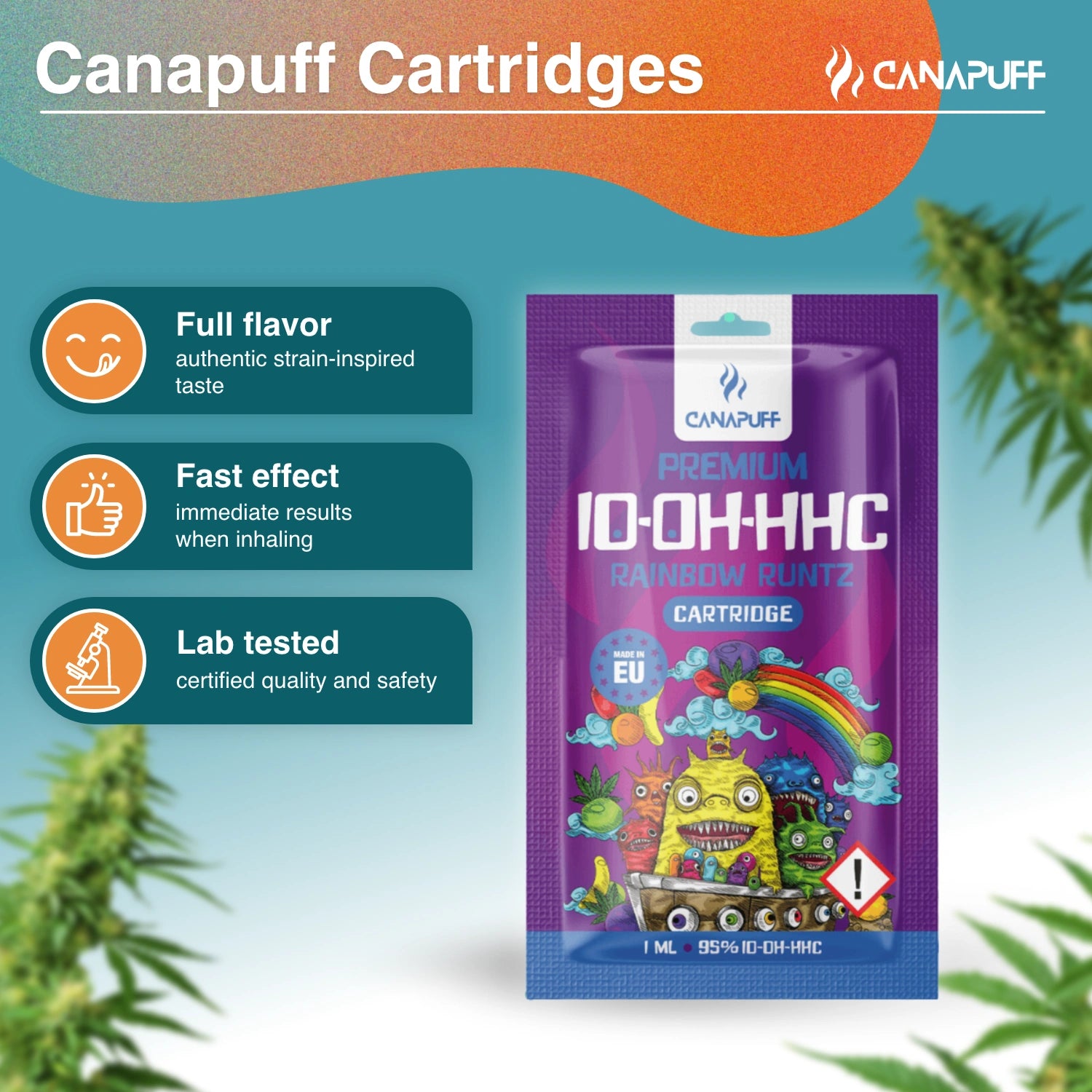 Canapuff - Rainbow Runtz - 10-OH-HHC 95% - Kartusche