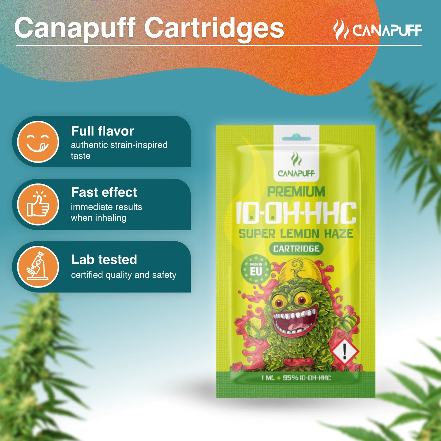 Canapuff - Super Lemon Haze - 10-OH-HHC 95% - Kartusche