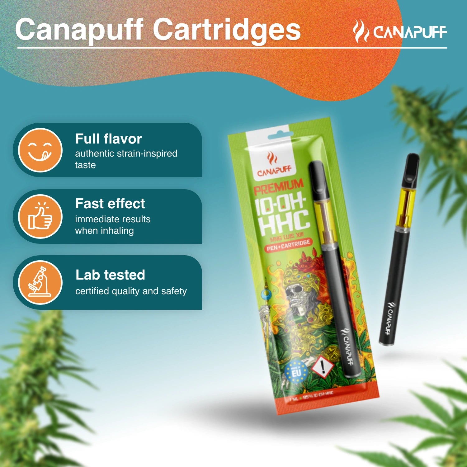 Canapuff - King Luis XIII - 10-OH-HHC 95% - Pen+Kartusche